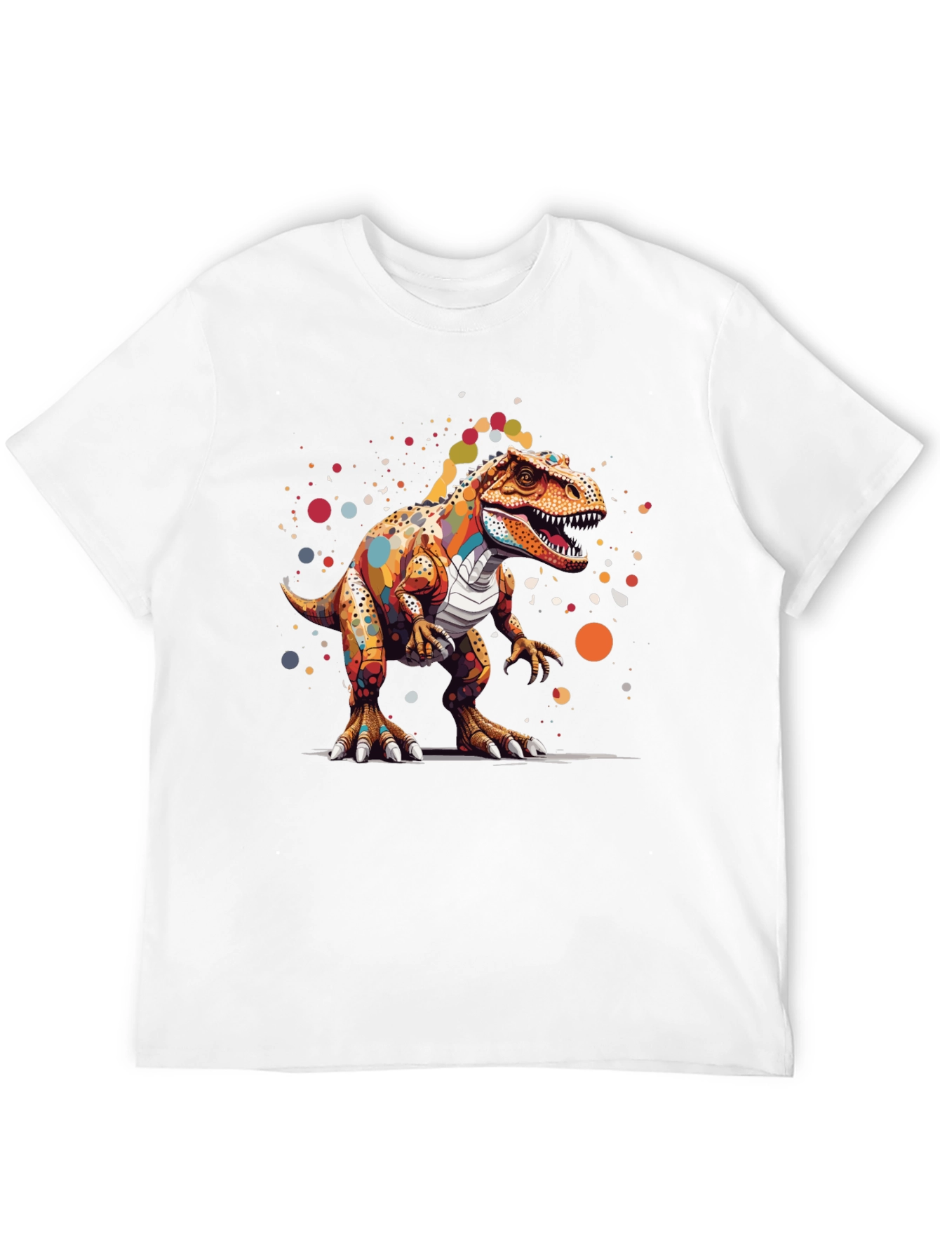 Colorful Dinosaur Graphic T-Shirt