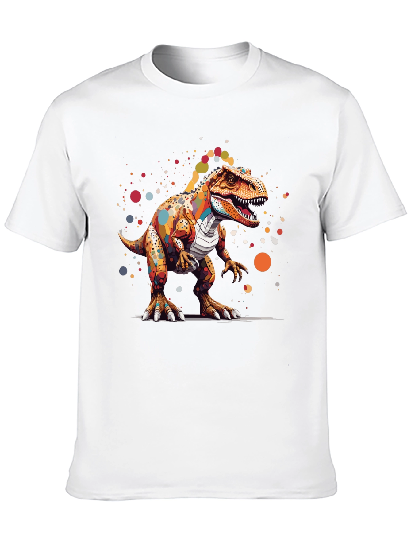 Colorful Dinosaur Graphic T-Shirt