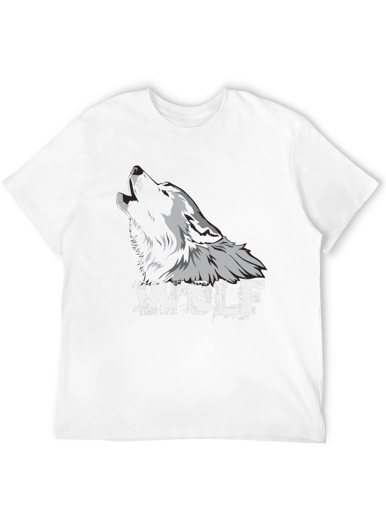 Black Wolf Graphic Tee - Mens Fashion T-Shirt