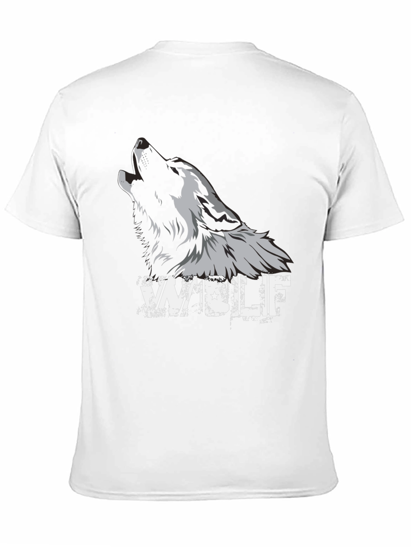 Black Wolf Graphic Tee - Mens Fashion T-Shirt