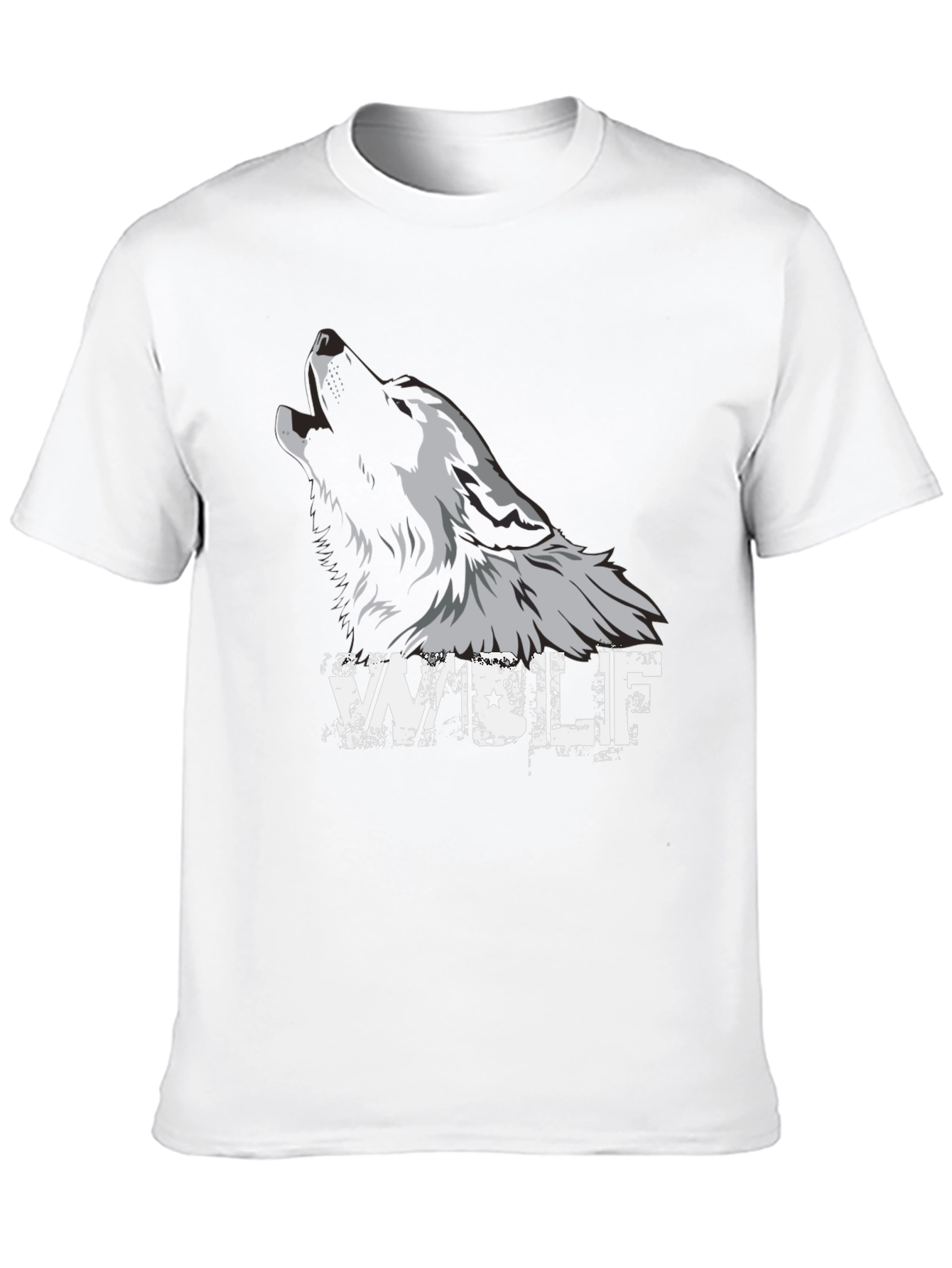 Black Wolf Graphic Tee - Mens Fashion T-Shirt