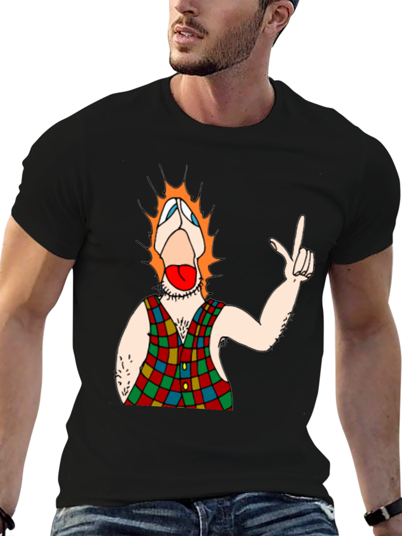Clown Character Black T-Shirt