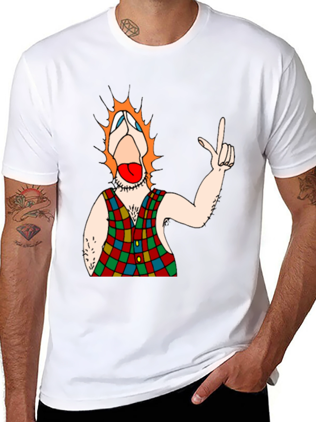 Clown Character Black T-Shirt