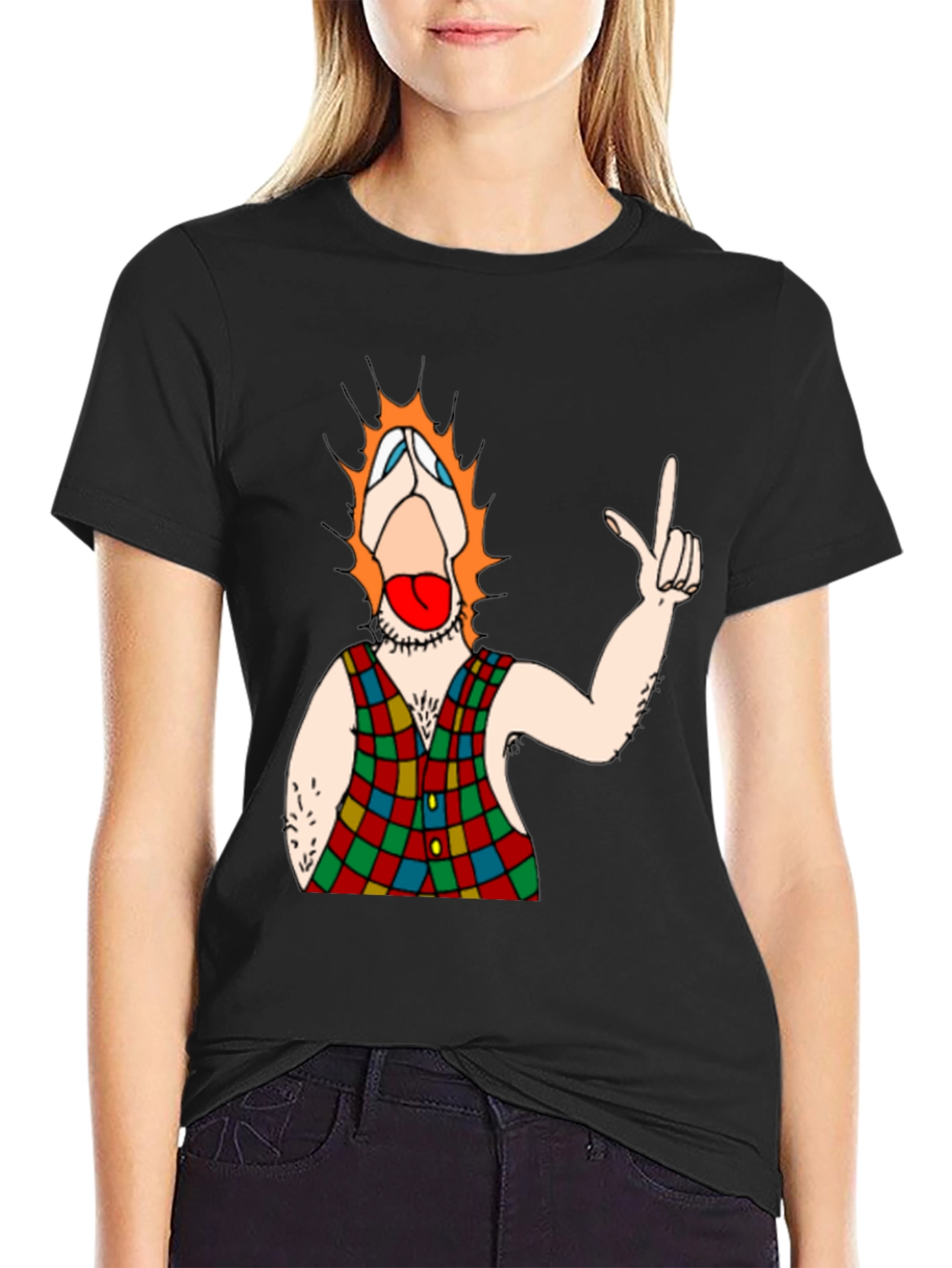 Clown Character Black T-Shirt