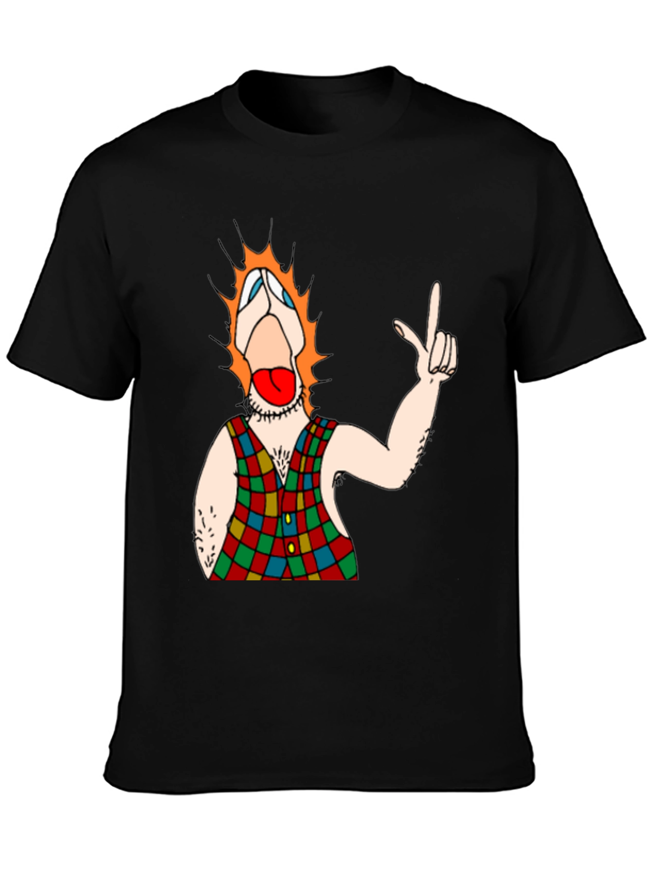 Clown Character Black T-Shirt