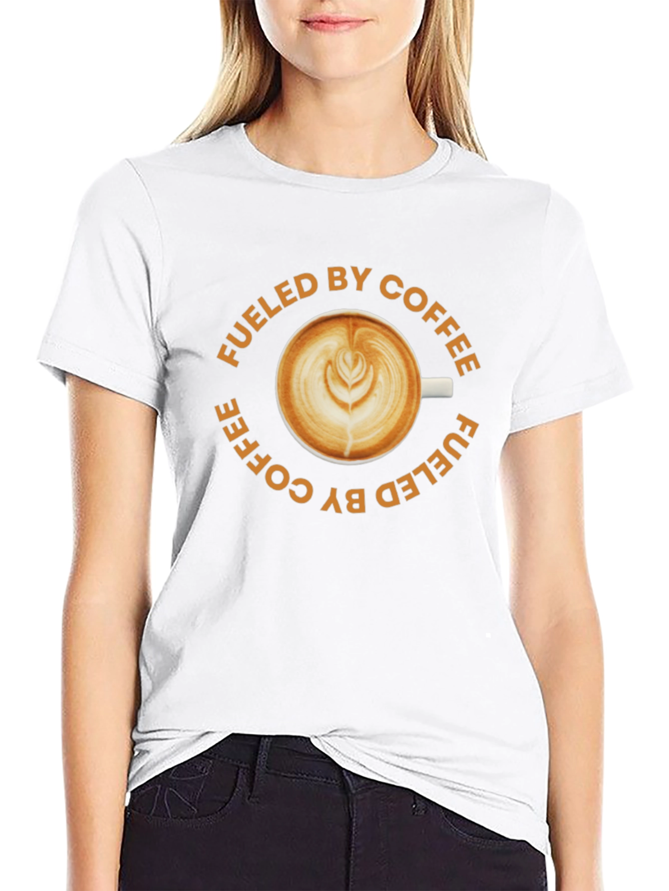 Fueled By Coffee Black T-Shirt