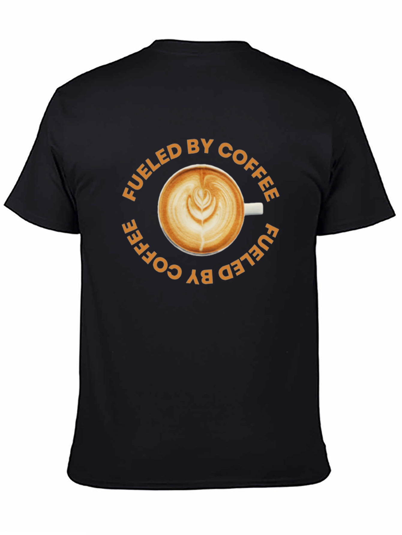 Fueled By Coffee Black T-Shirt