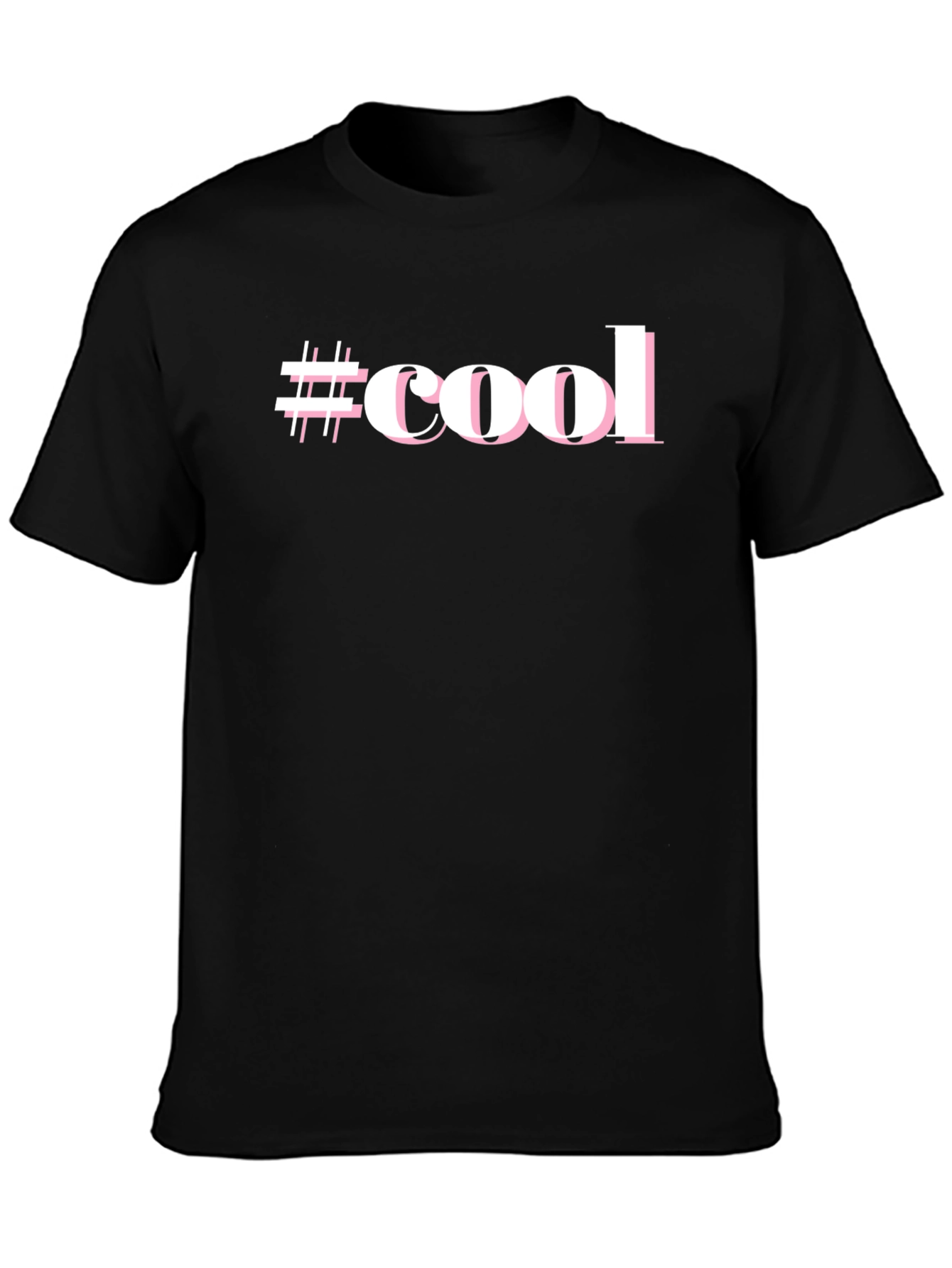 #Cool Graphic Print Black Short Sleeve T-Shirt