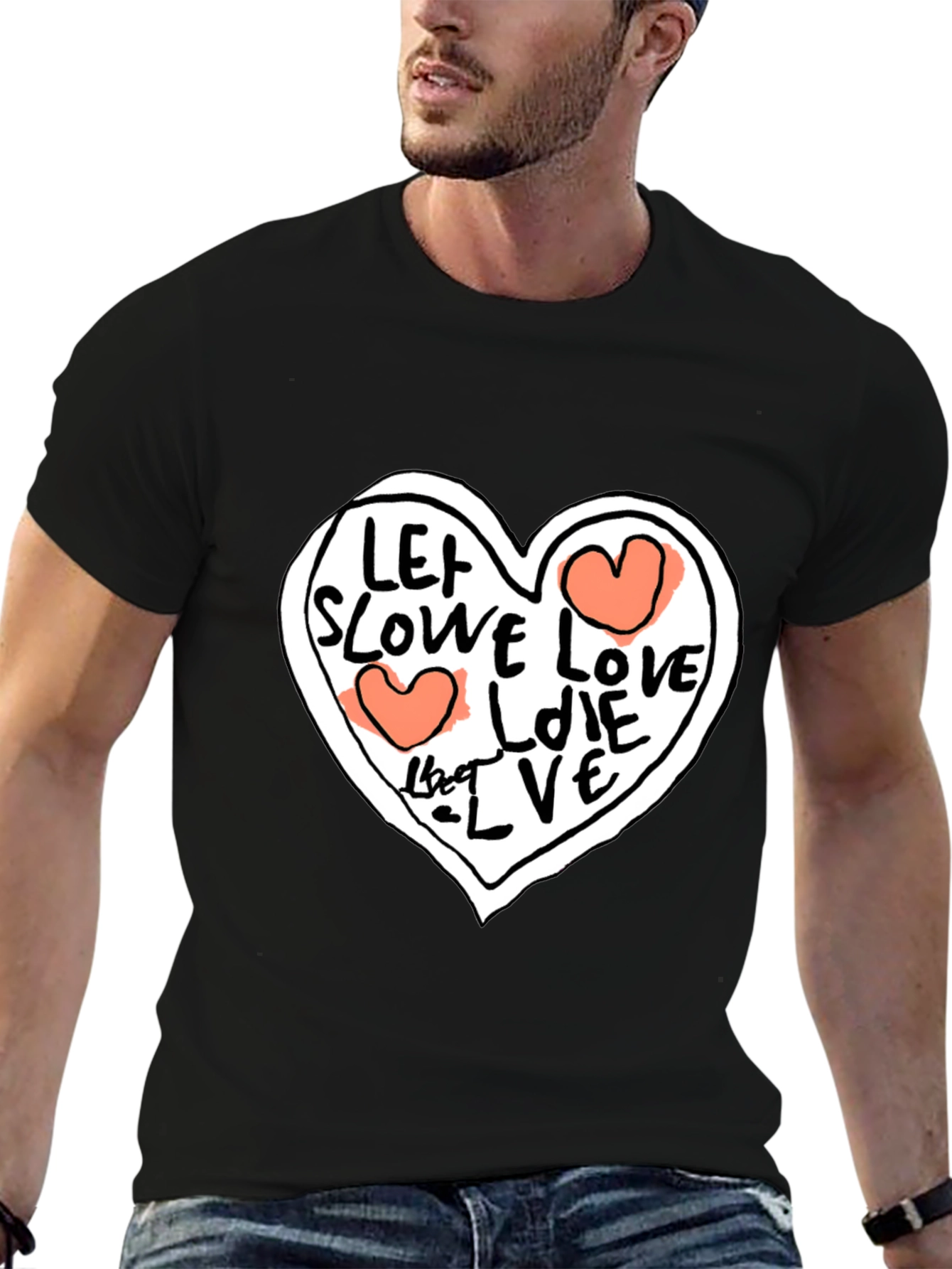Love Graphic Black T-Shirt - Stylish Unisex Tee