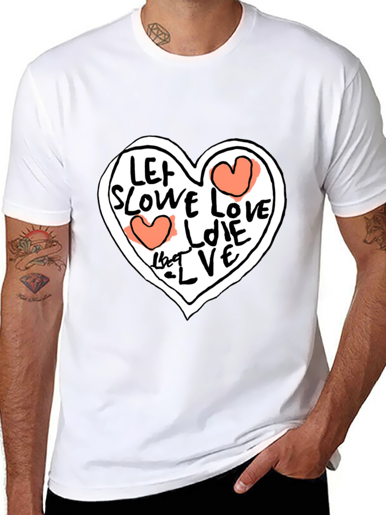 Love Graphic Black T-Shirt - Stylish Unisex Tee
