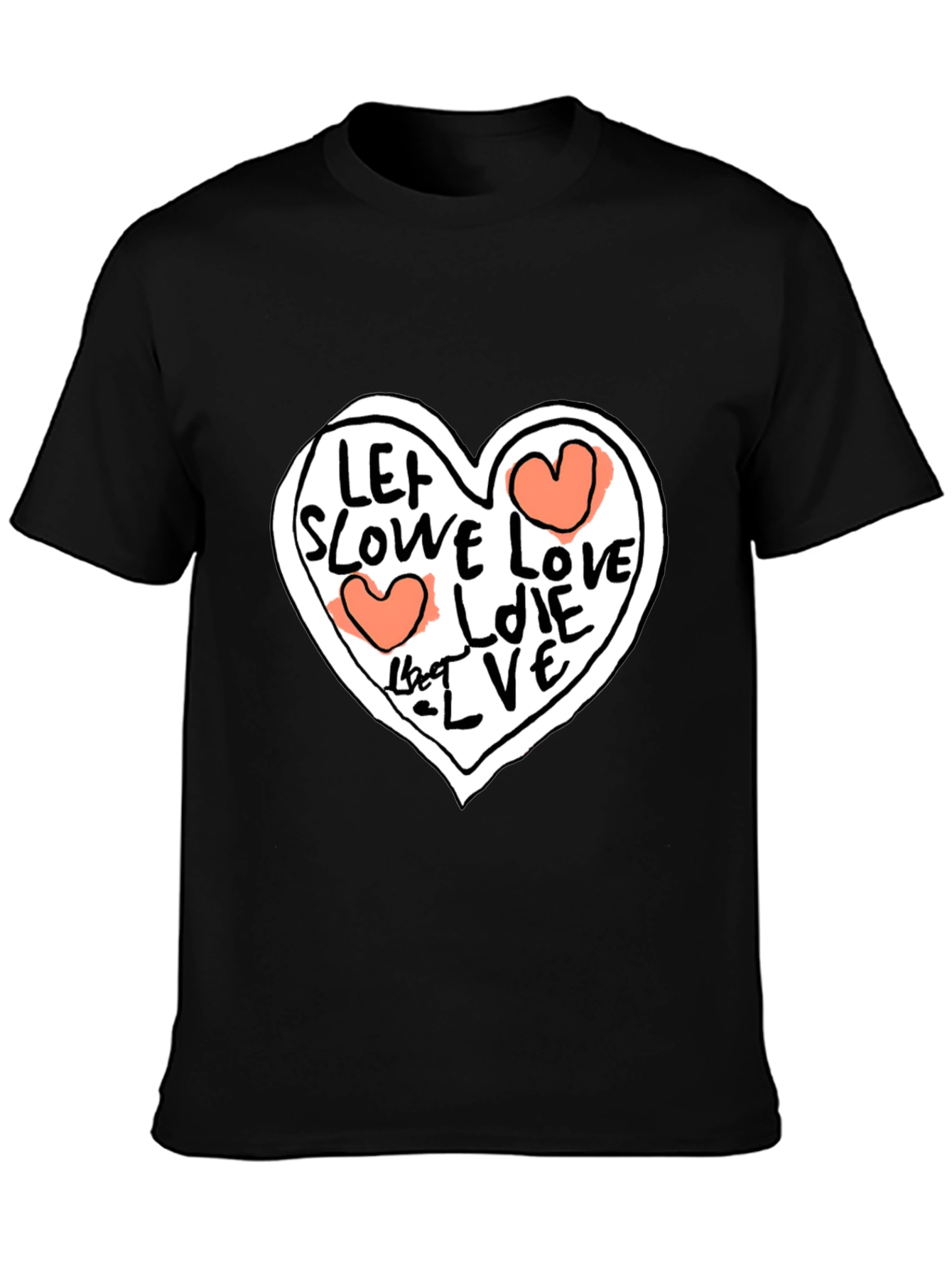Love Graphic Black T-Shirt - Stylish Unisex Tee