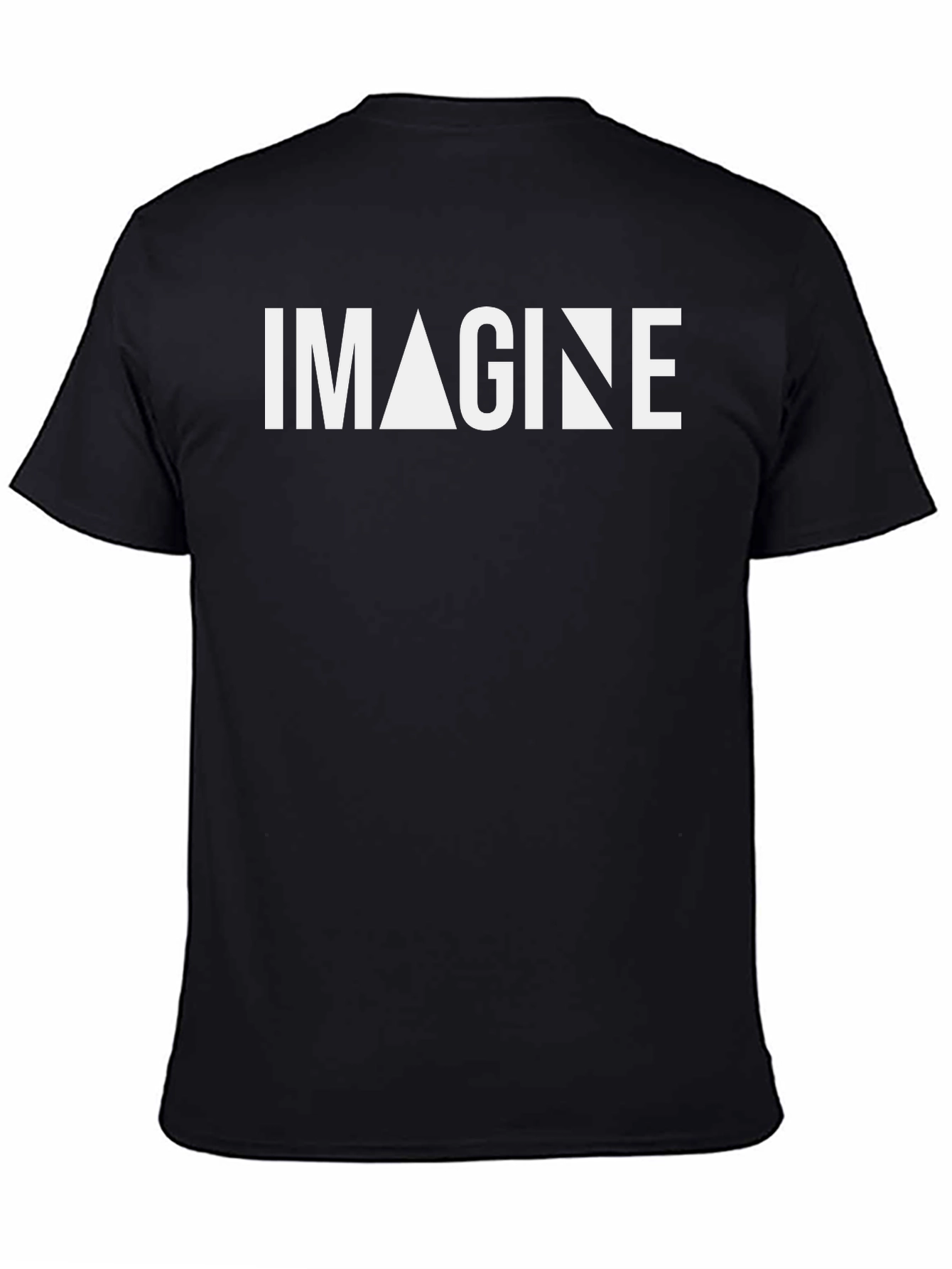 Imagine Graphic Tee - Black Cotton Blend