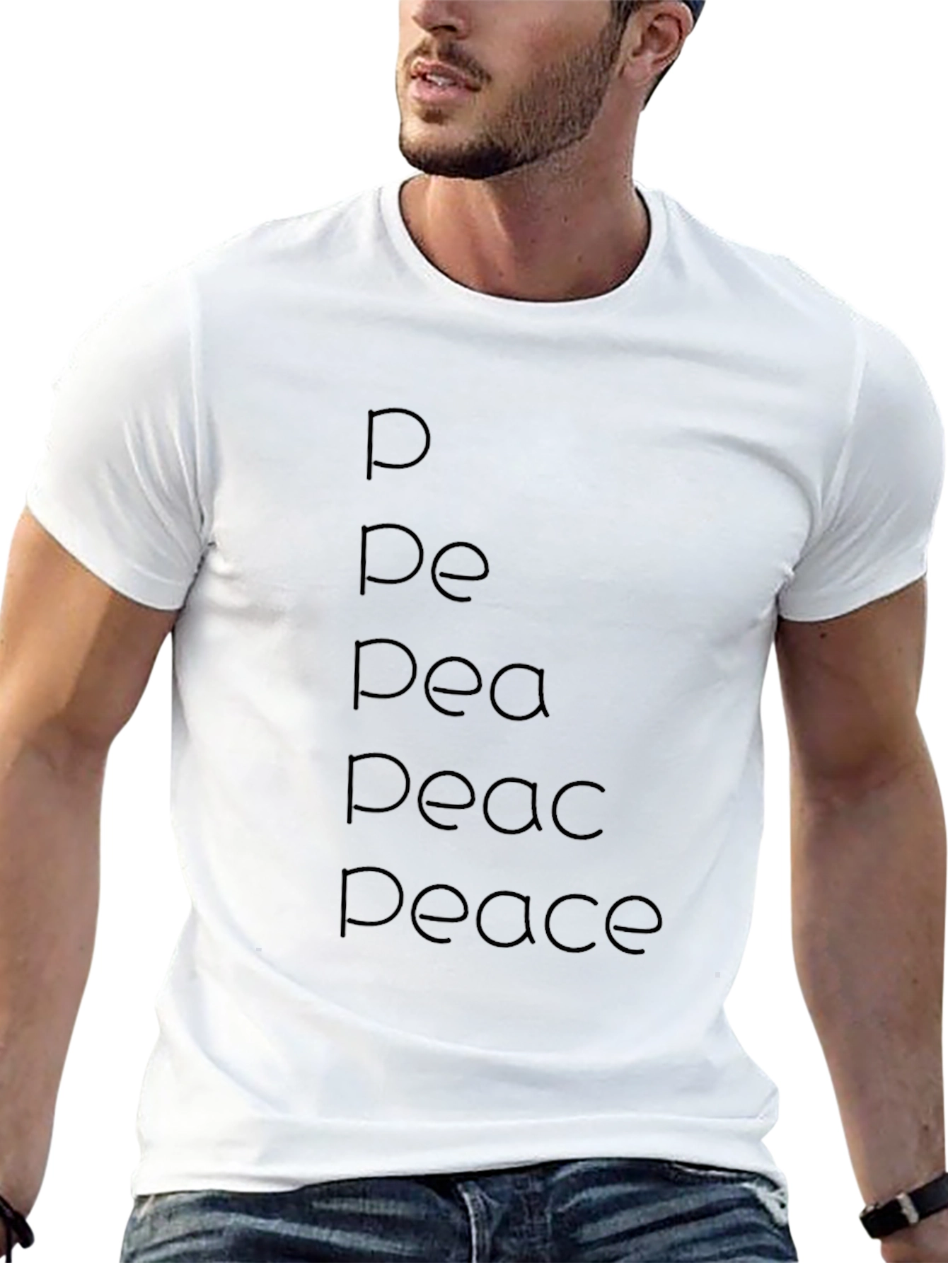 Peace Evolution Black T-Shirt