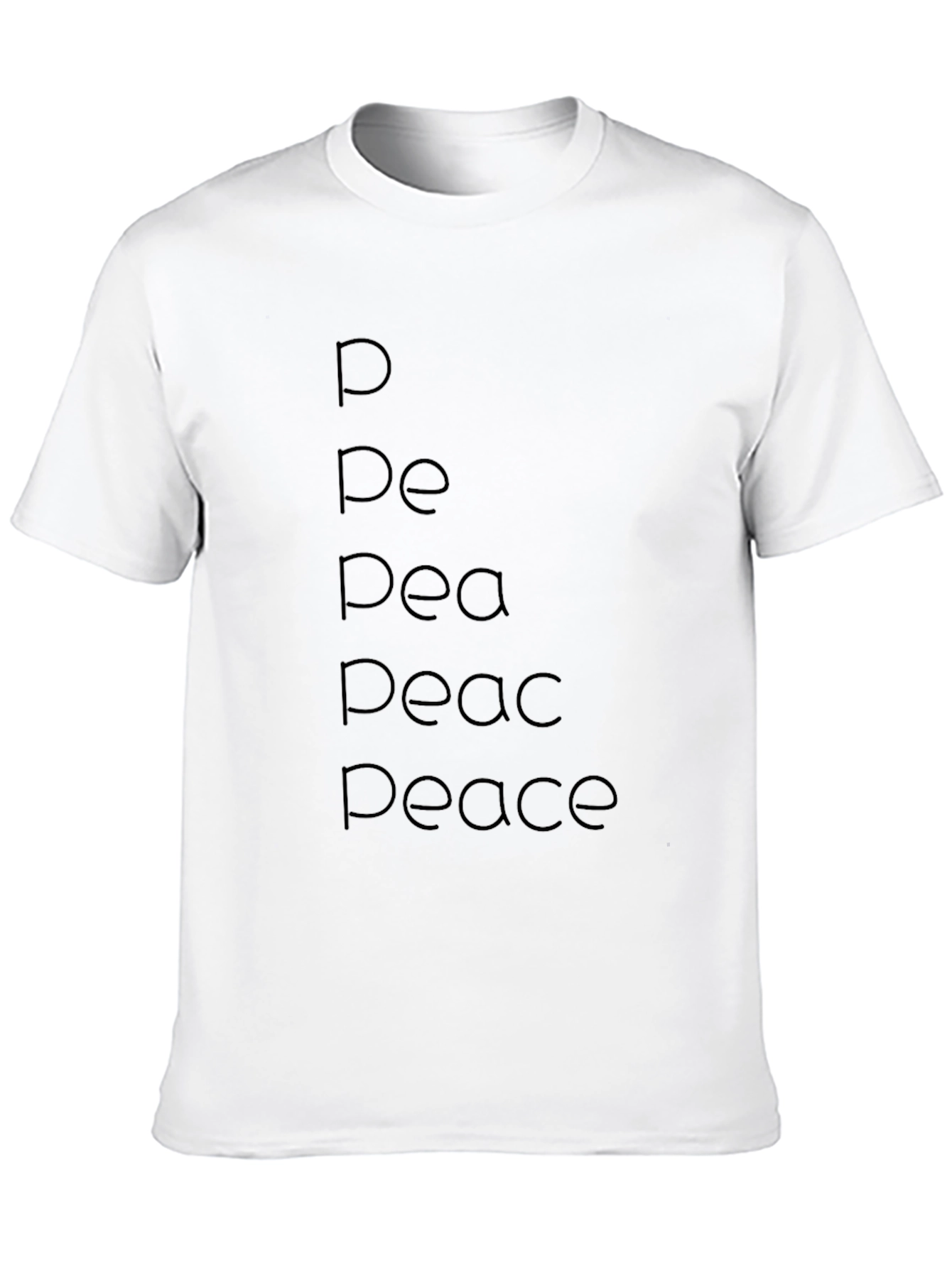 Peace Evolution Black T-Shirt