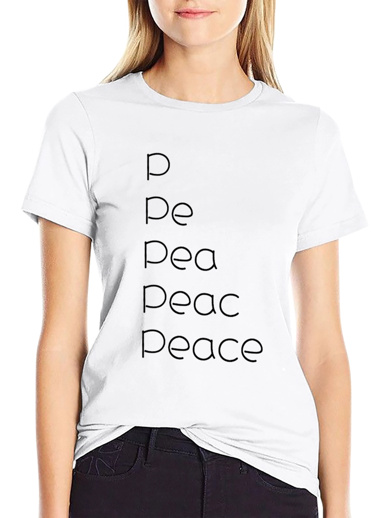 Peace Evolution Black T-Shirt