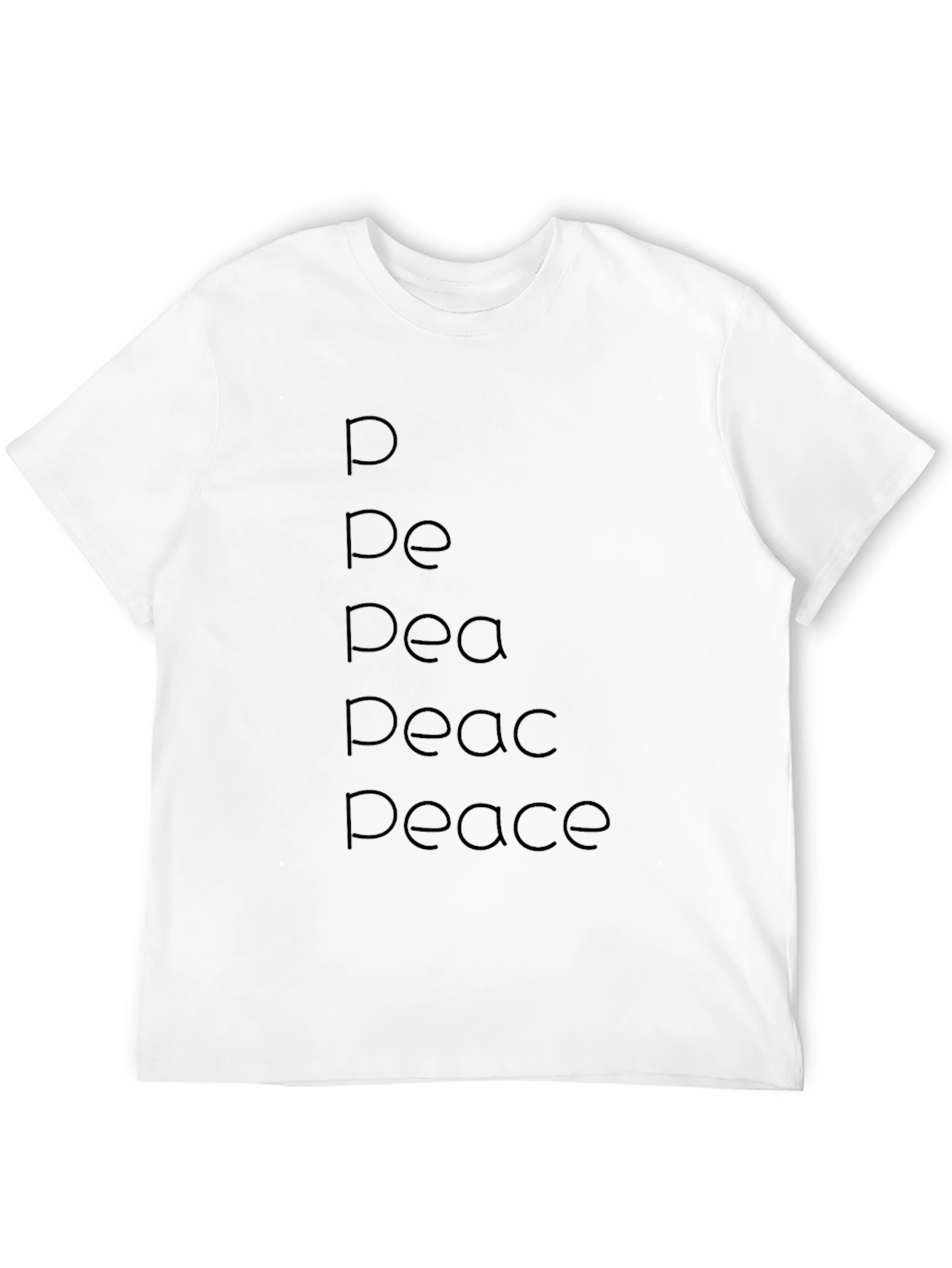 Peace Evolution Black T-Shirt