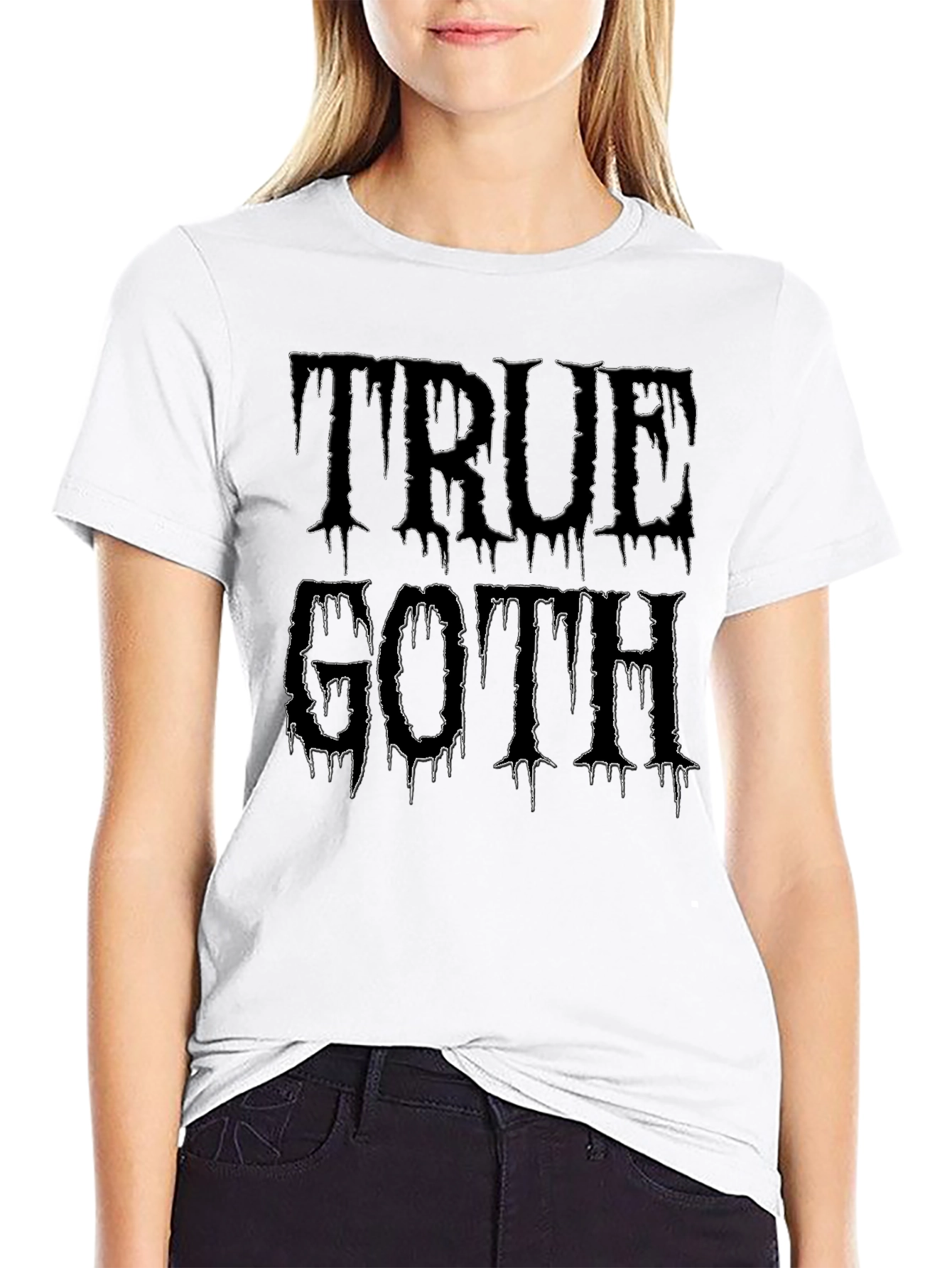 True Goth Black Graphic T-Shirt