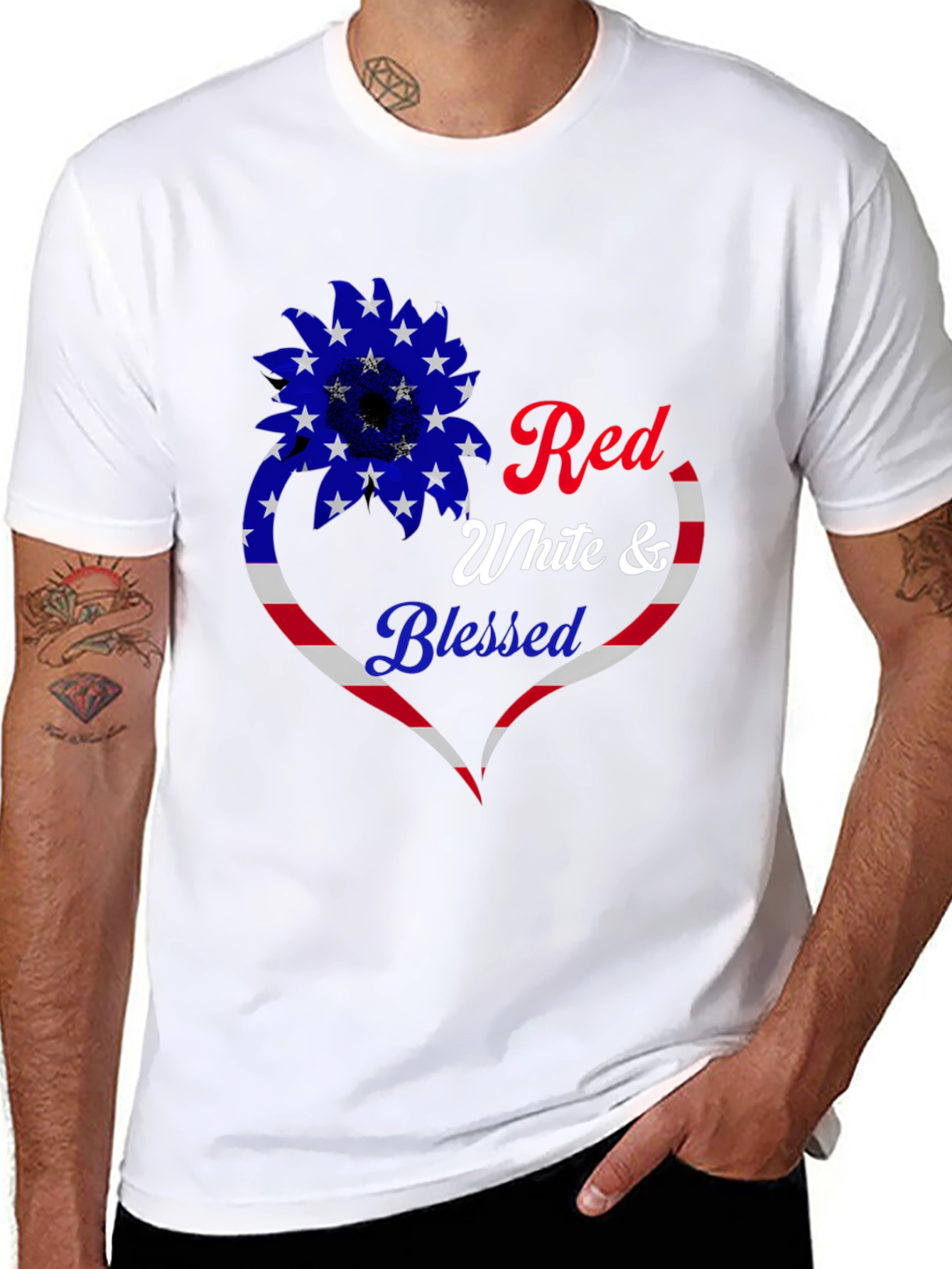 Red White & Blessed Patriotic T-Shirt