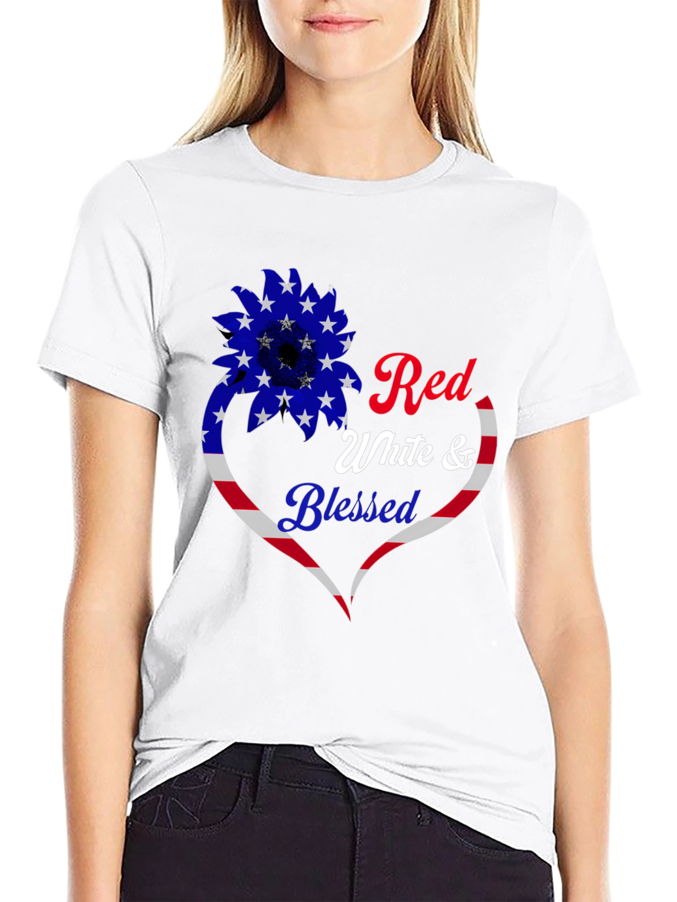 Red White & Blessed Patriotic T-Shirt