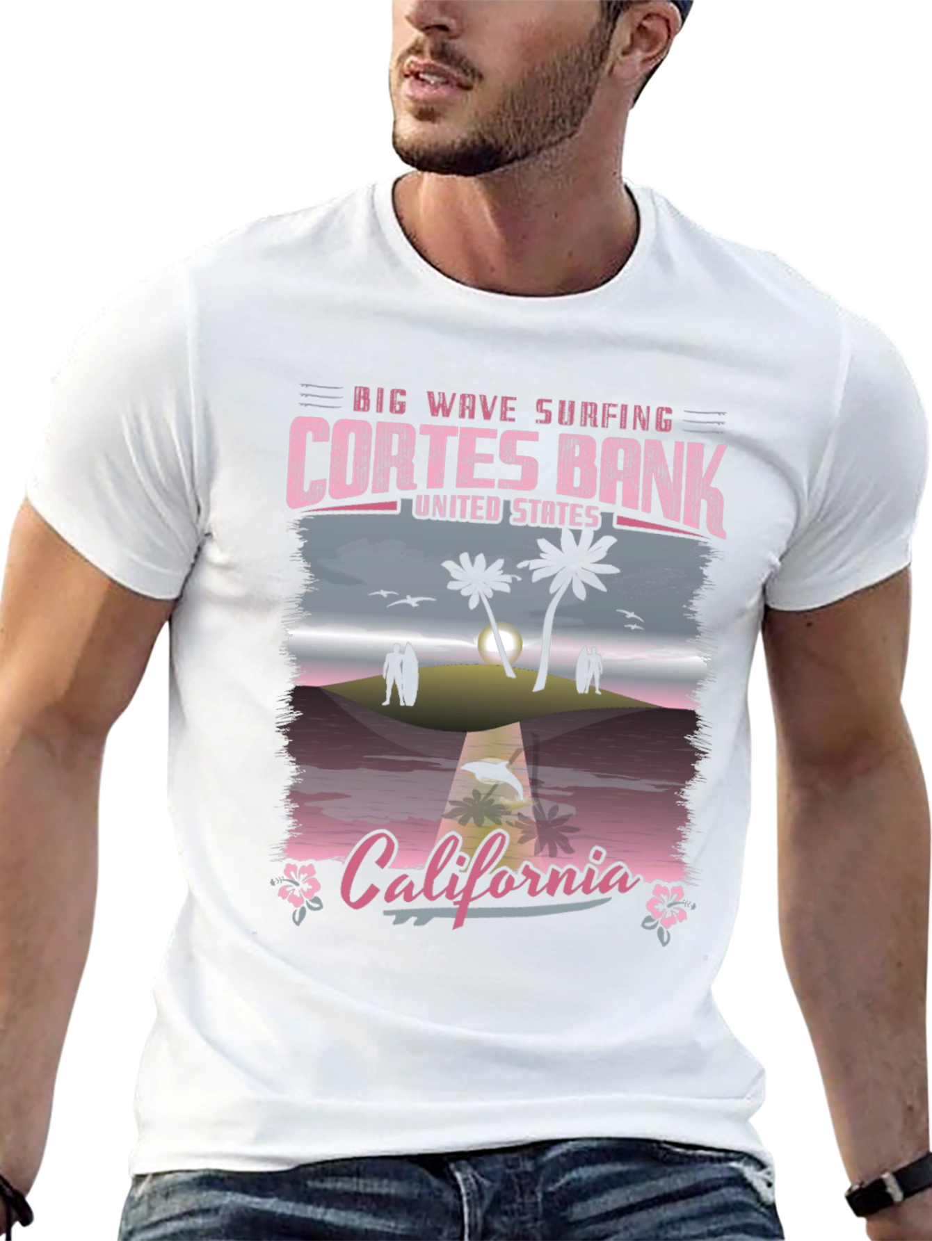 Cortes Bank California Surfing Tee