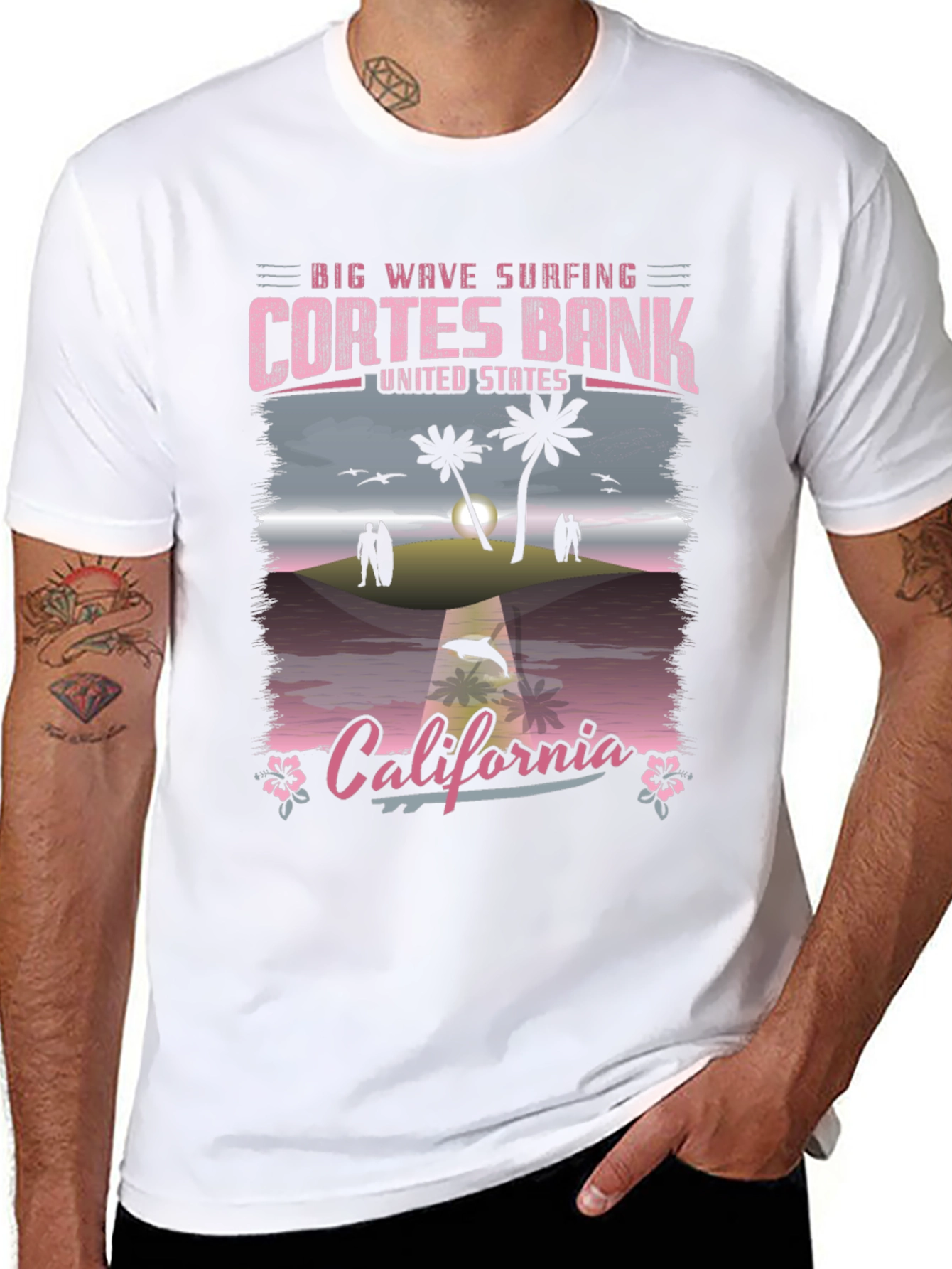 Cortes Bank California Surfing Tee