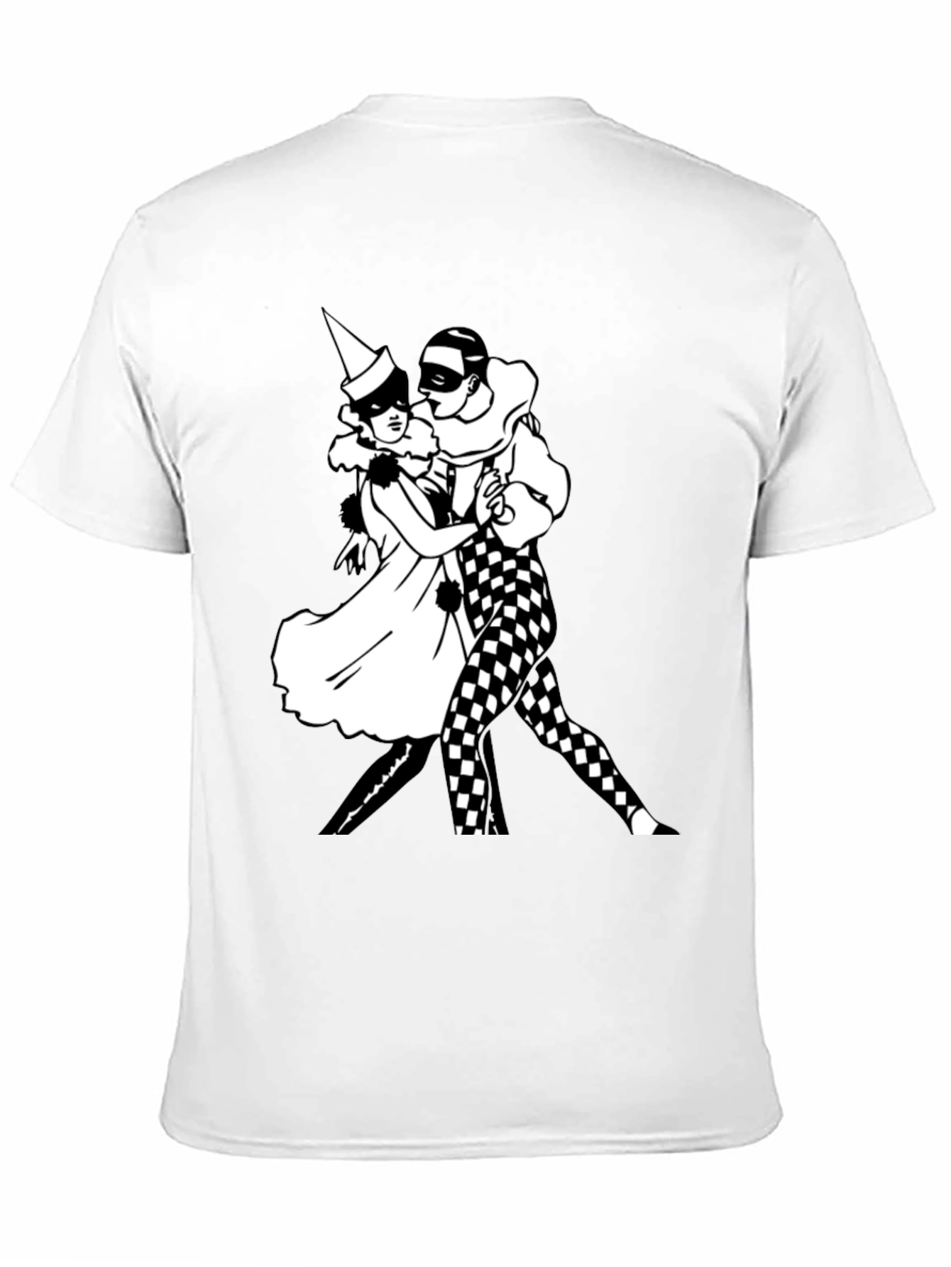 Masquerade Dance T-Shirt Black Cotton Tee