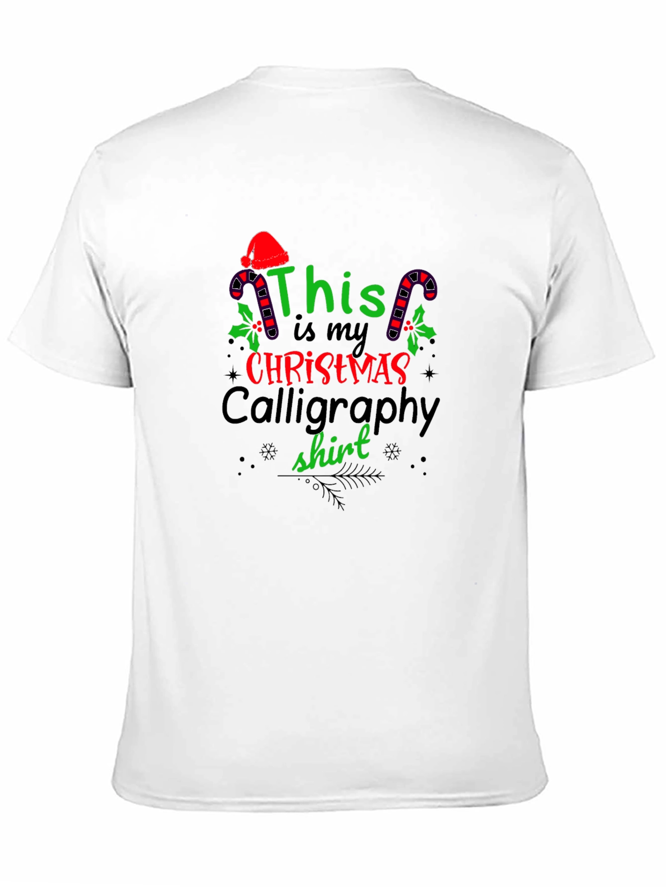 Christmas Calligraphy T-Shirt