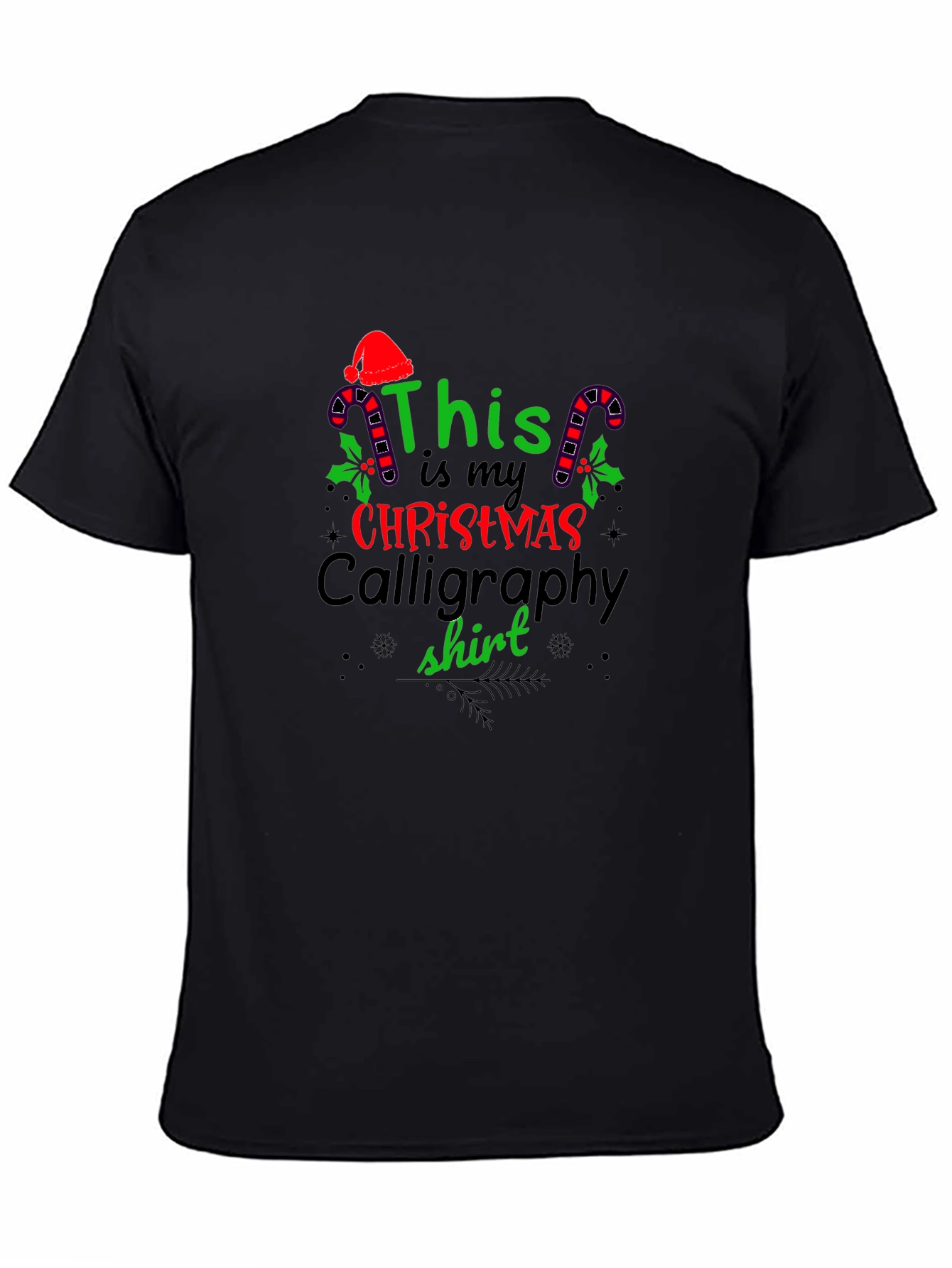 Christmas Calligraphy T-Shirt
