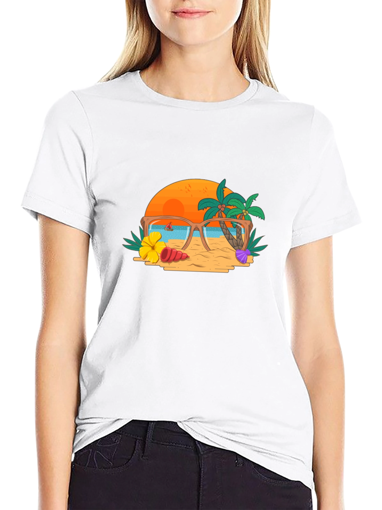 Summer Beach Graphic Tee