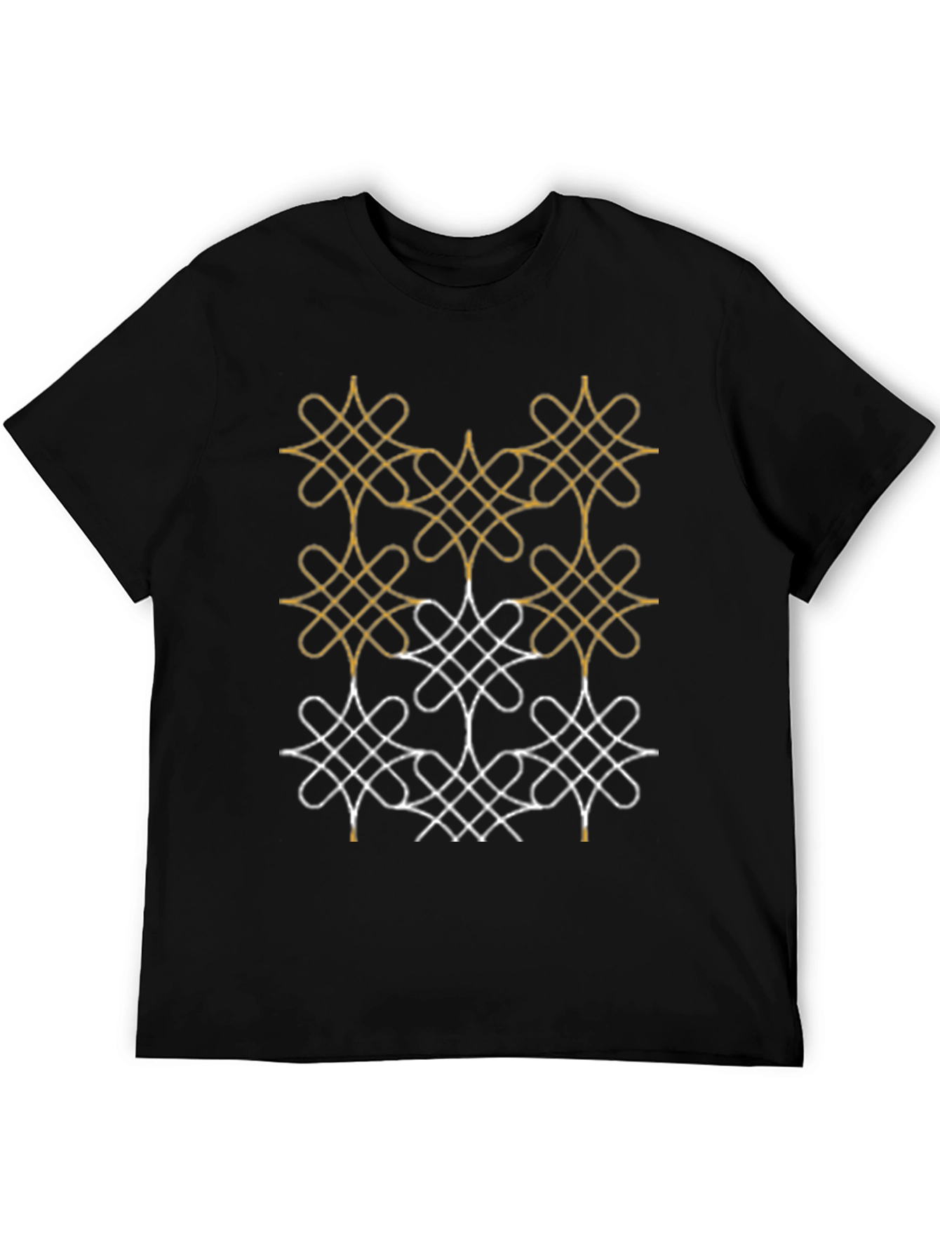 Geometric Knot Pattern Tee - Stylish Comfort
