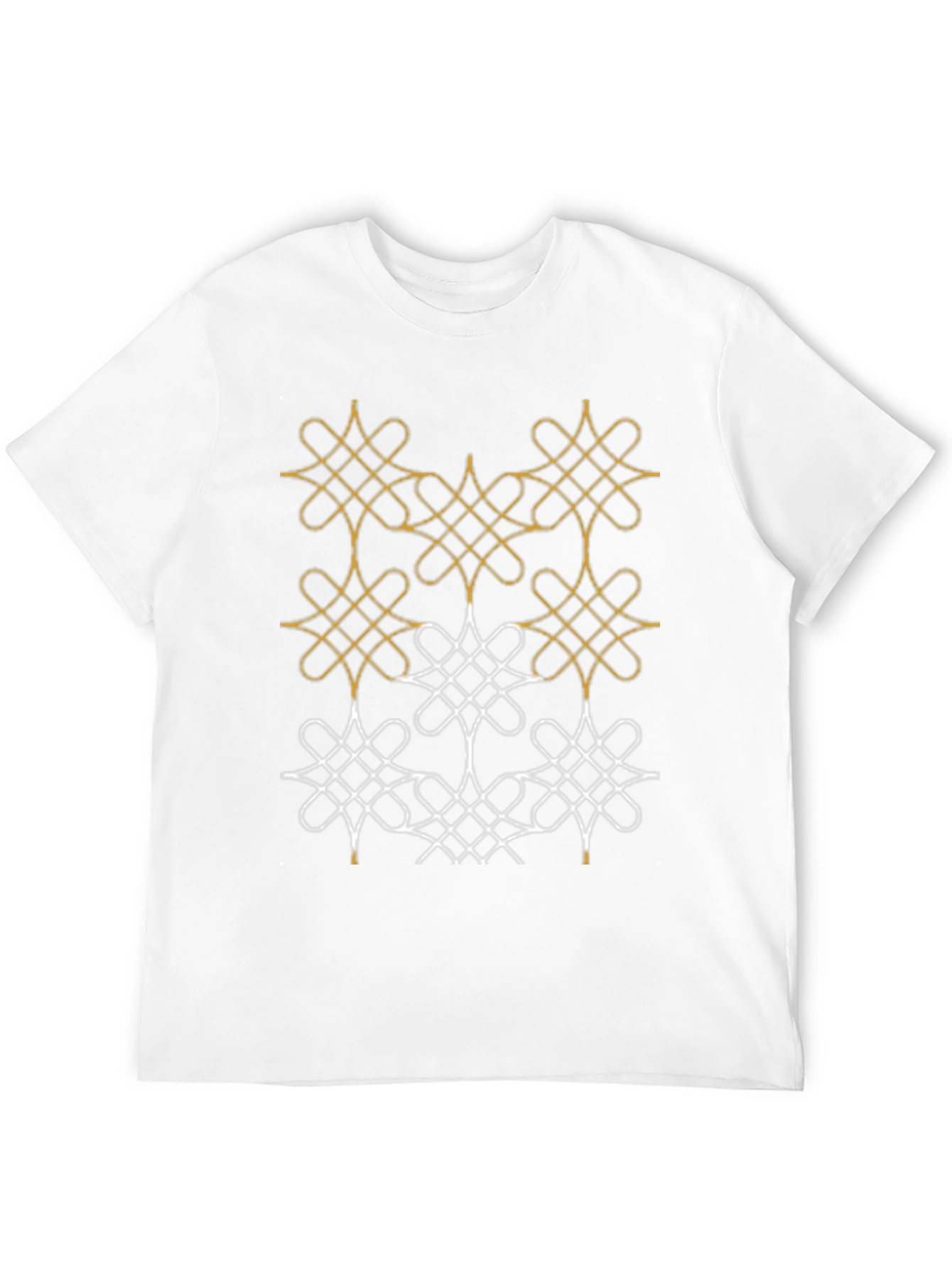 Geometric Knot Pattern Tee - Stylish Comfort