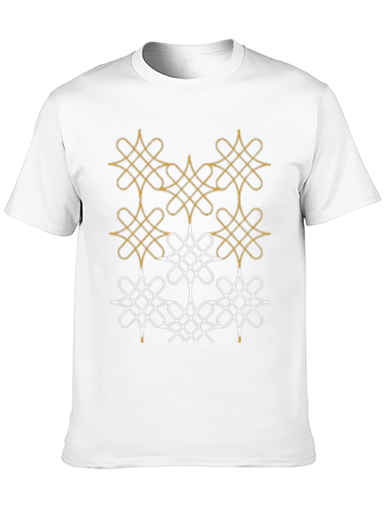Geometric Knot Pattern Tee - Stylish Comfort
