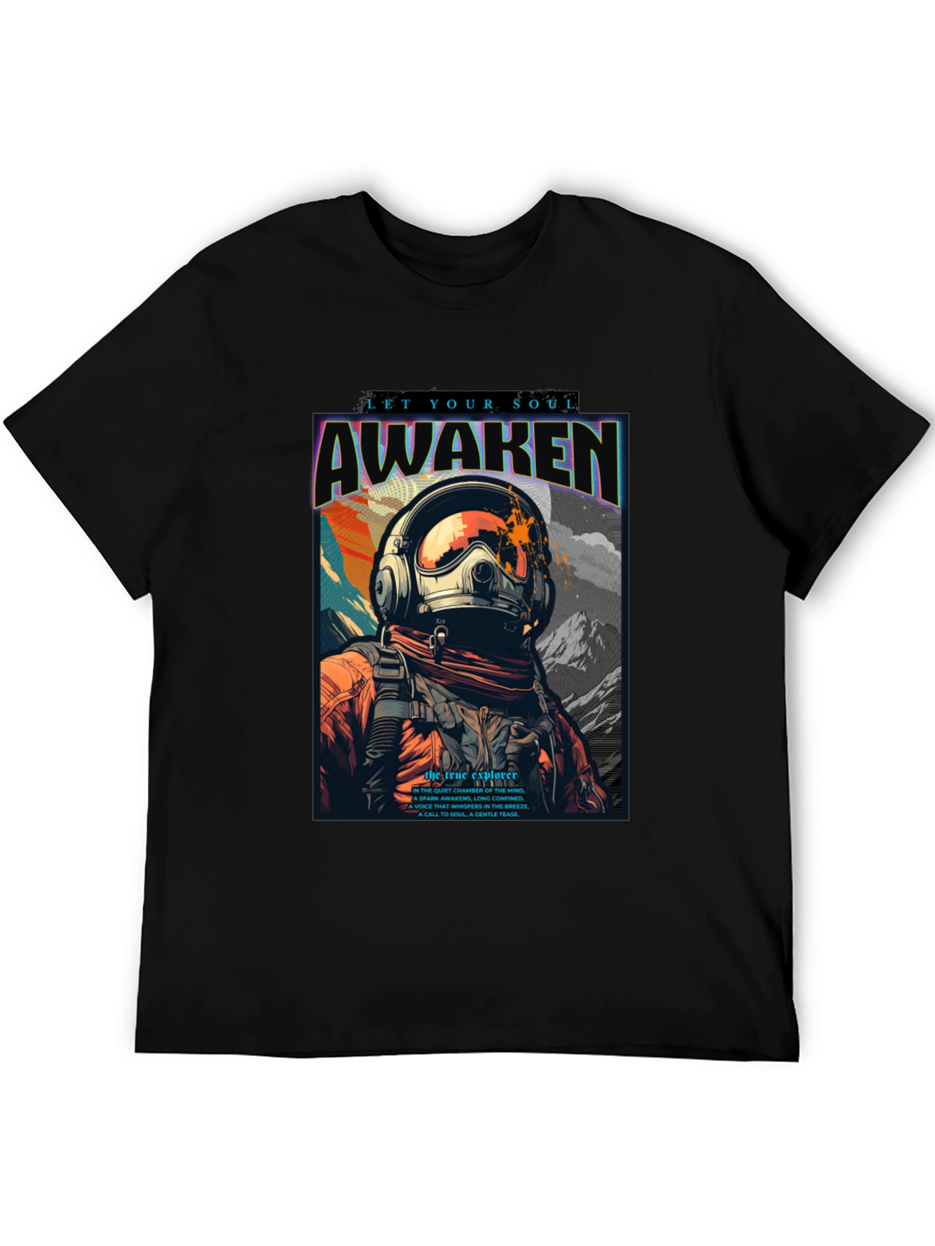 Awaken Soul T-Shirt - Astronaut Graphic Tee