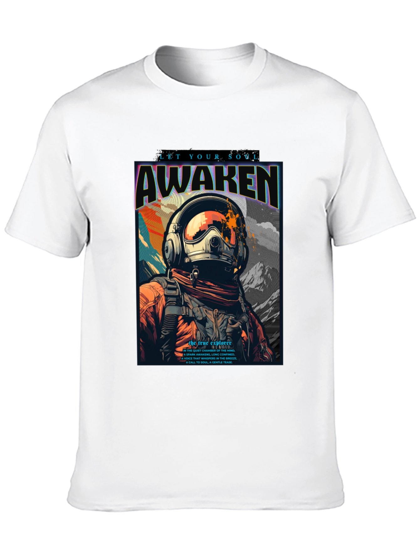 Awaken Soul T-Shirt - Astronaut Graphic Tee