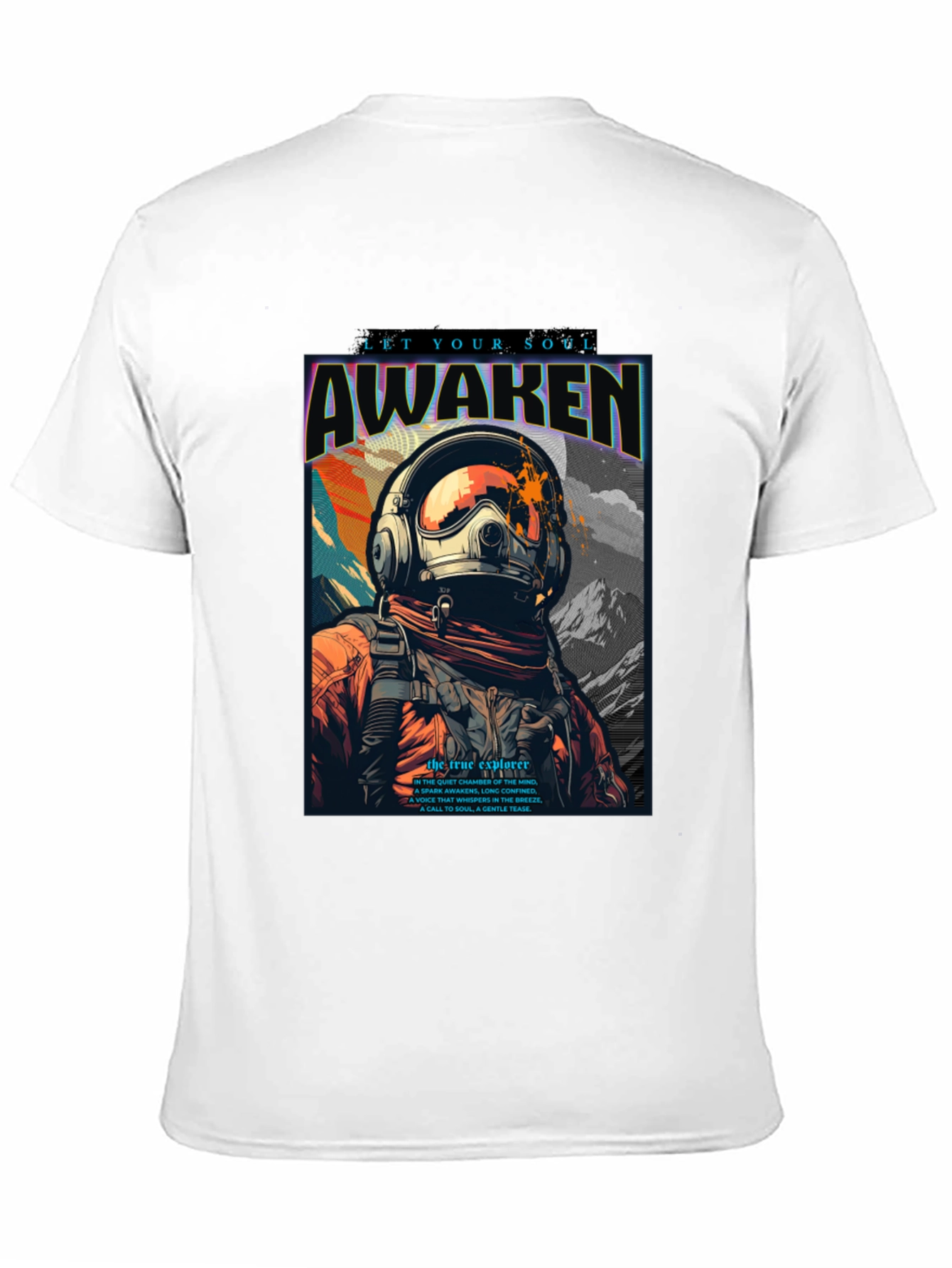 Awaken Soul T-Shirt - Astronaut Graphic Tee