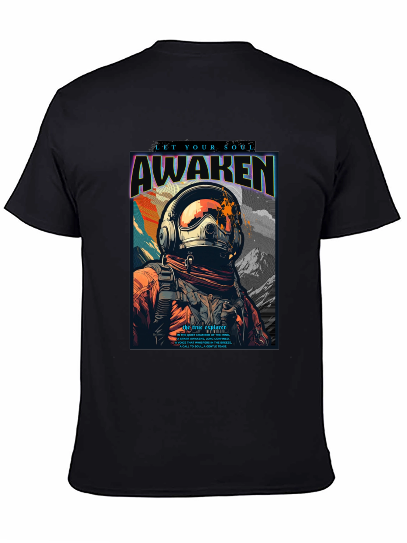 Awaken Soul T-Shirt - Astronaut Graphic Tee