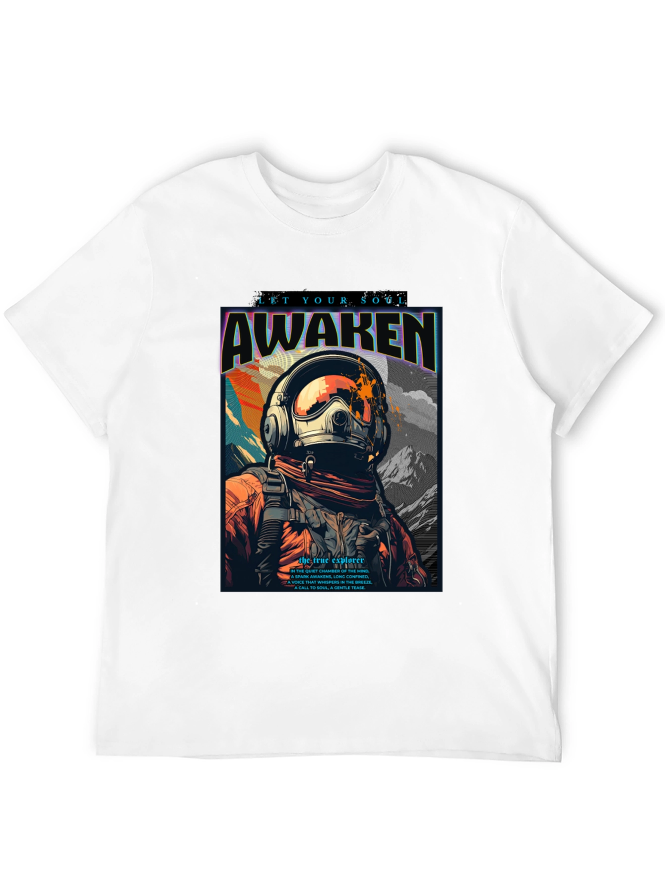 Awaken Soul T-Shirt - Astronaut Graphic Tee