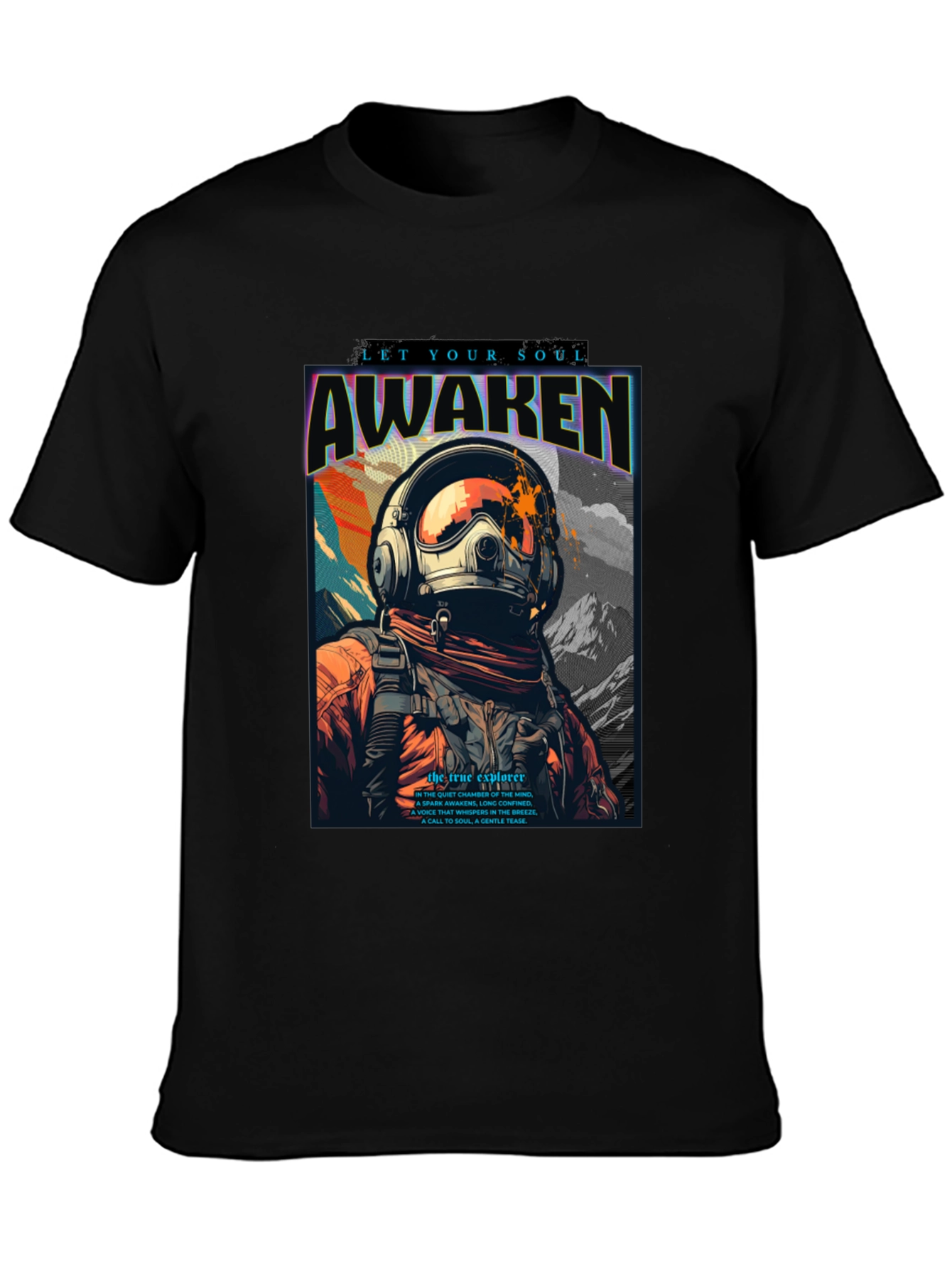 Awaken Soul T-Shirt - Astronaut Graphic Tee