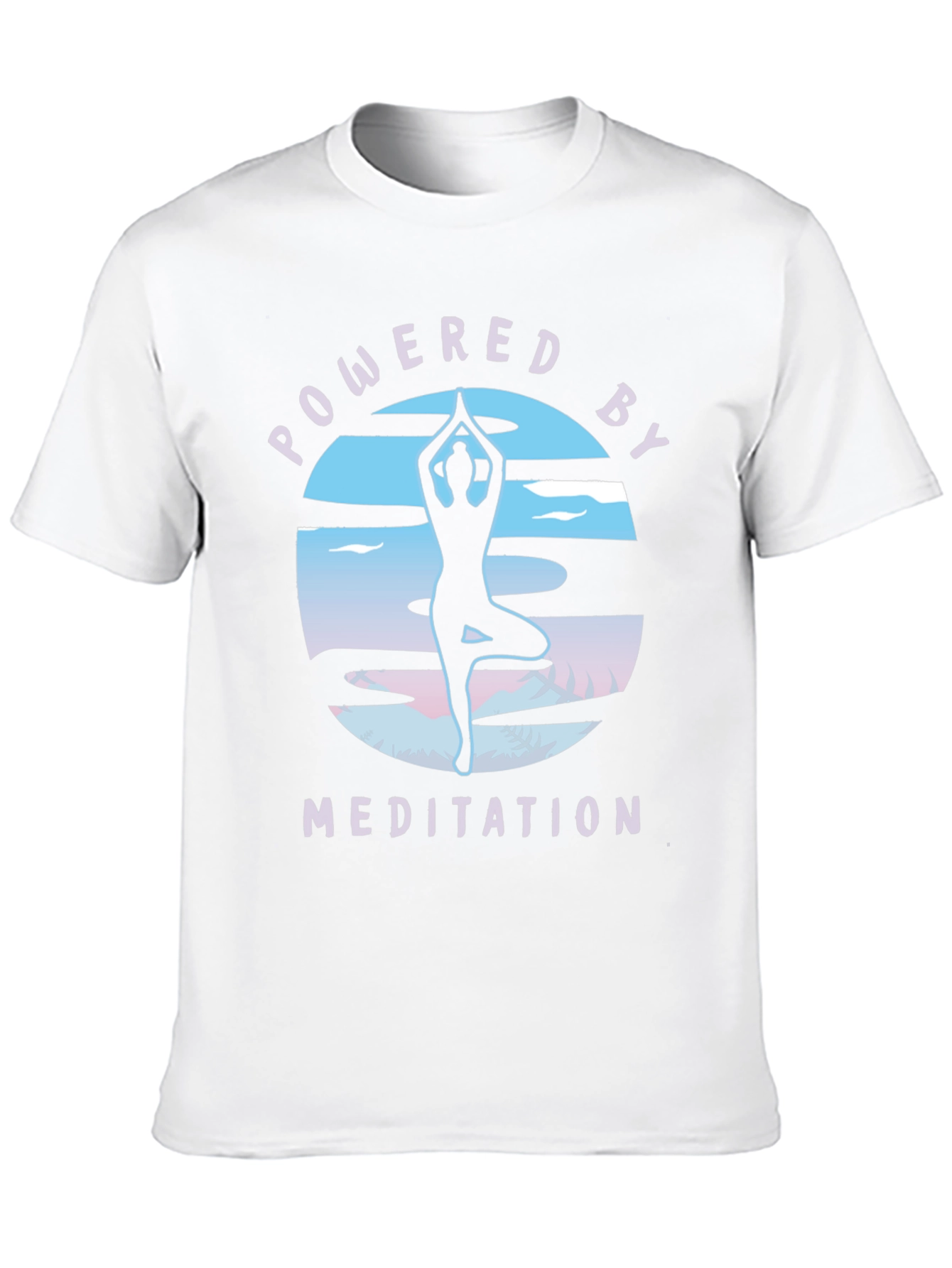 Powered by Meditation Black T-Shirt