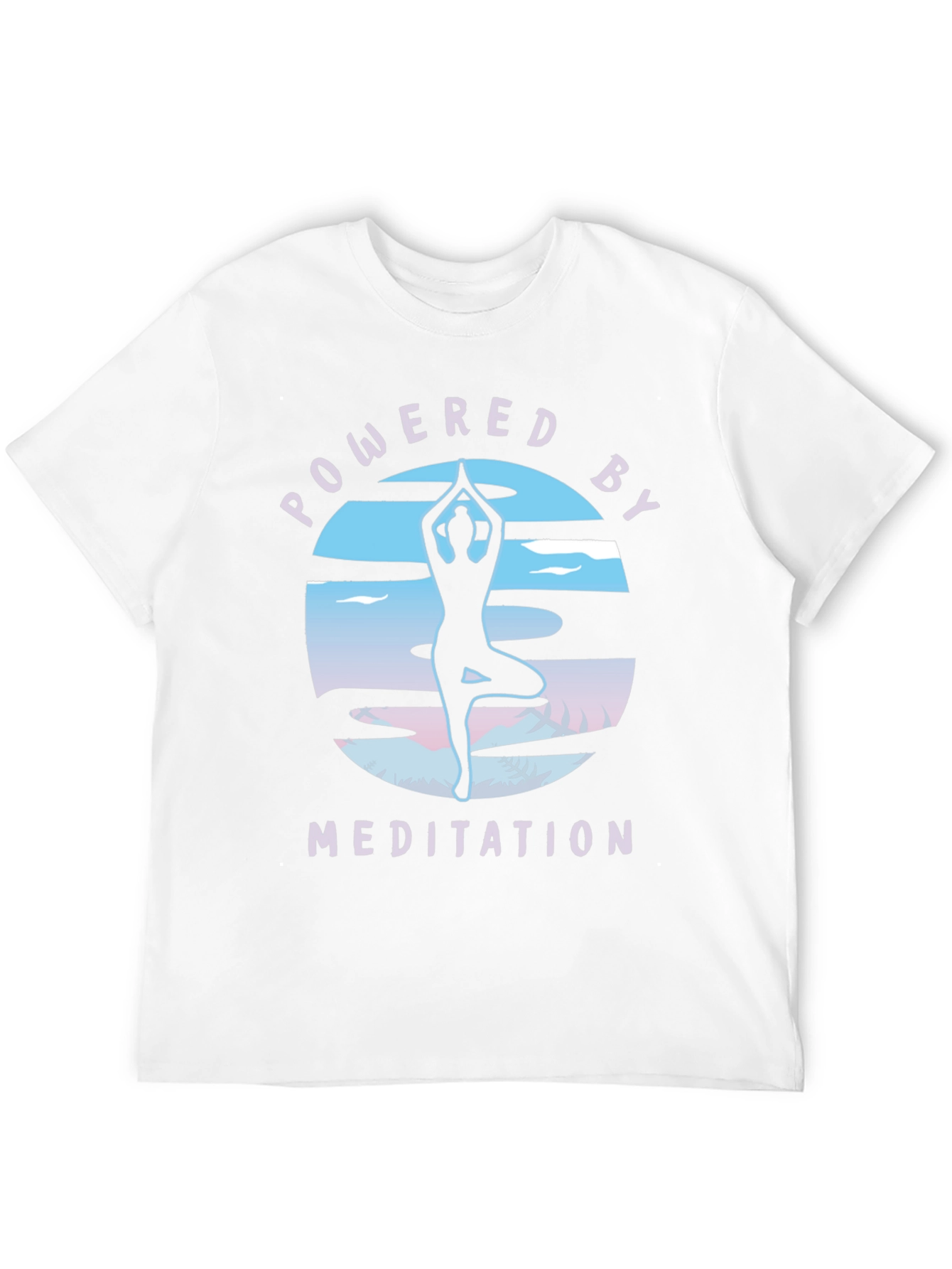 Powered by Meditation Black T-Shirt