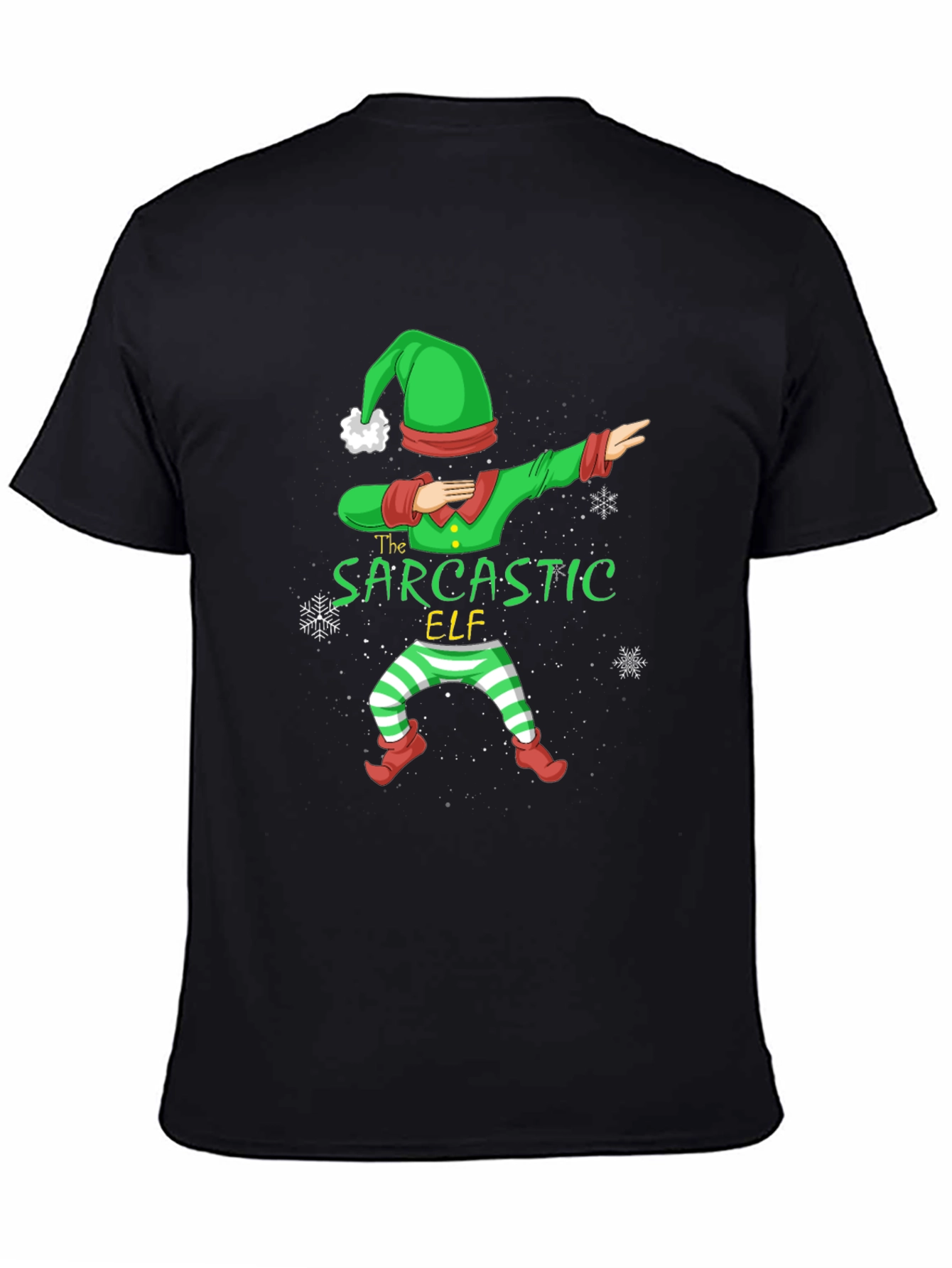 Sarcastic Elf Dabbing Christmas T-Shirt