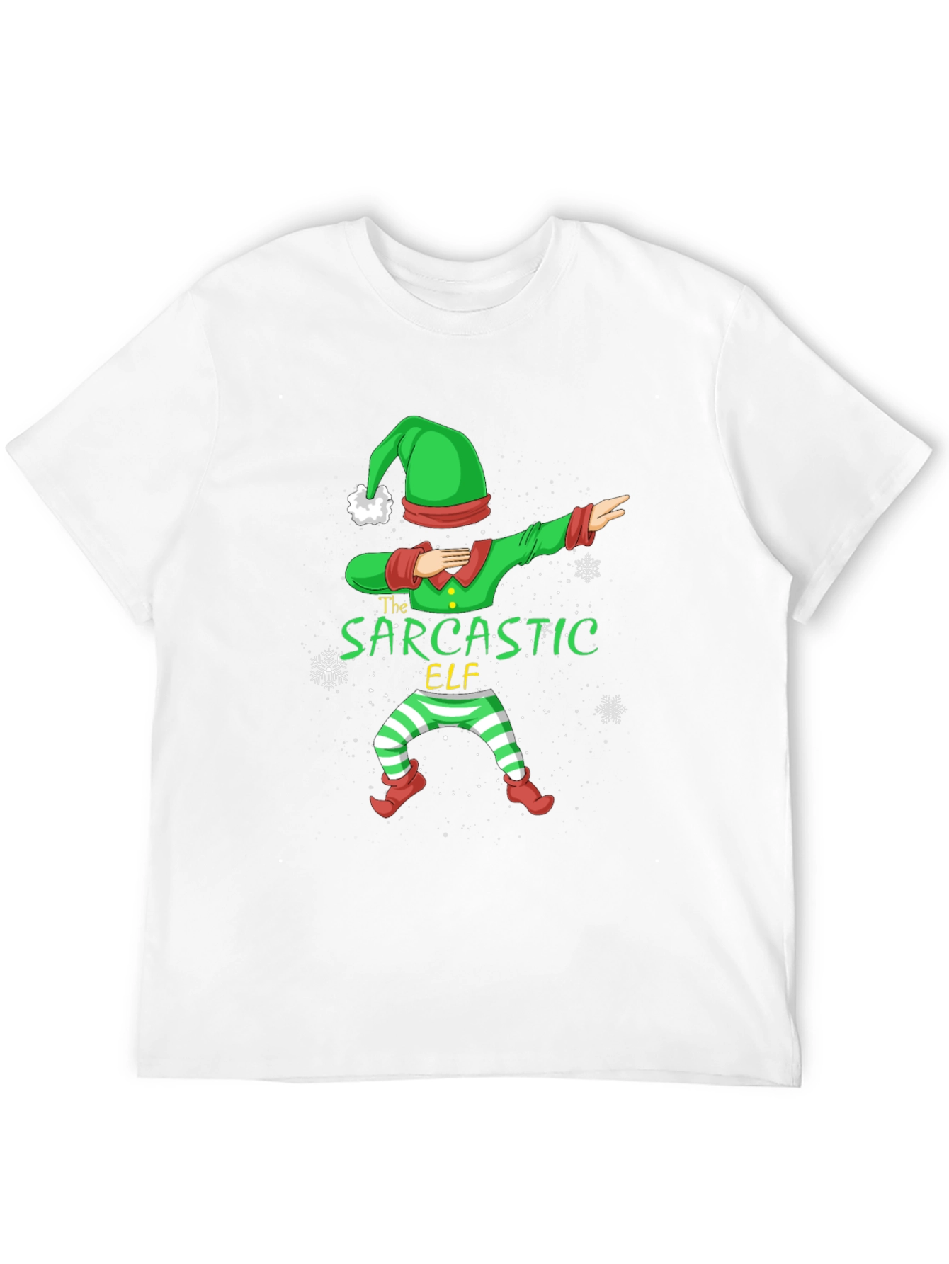 Sarcastic Elf Dabbing Christmas T-Shirt
