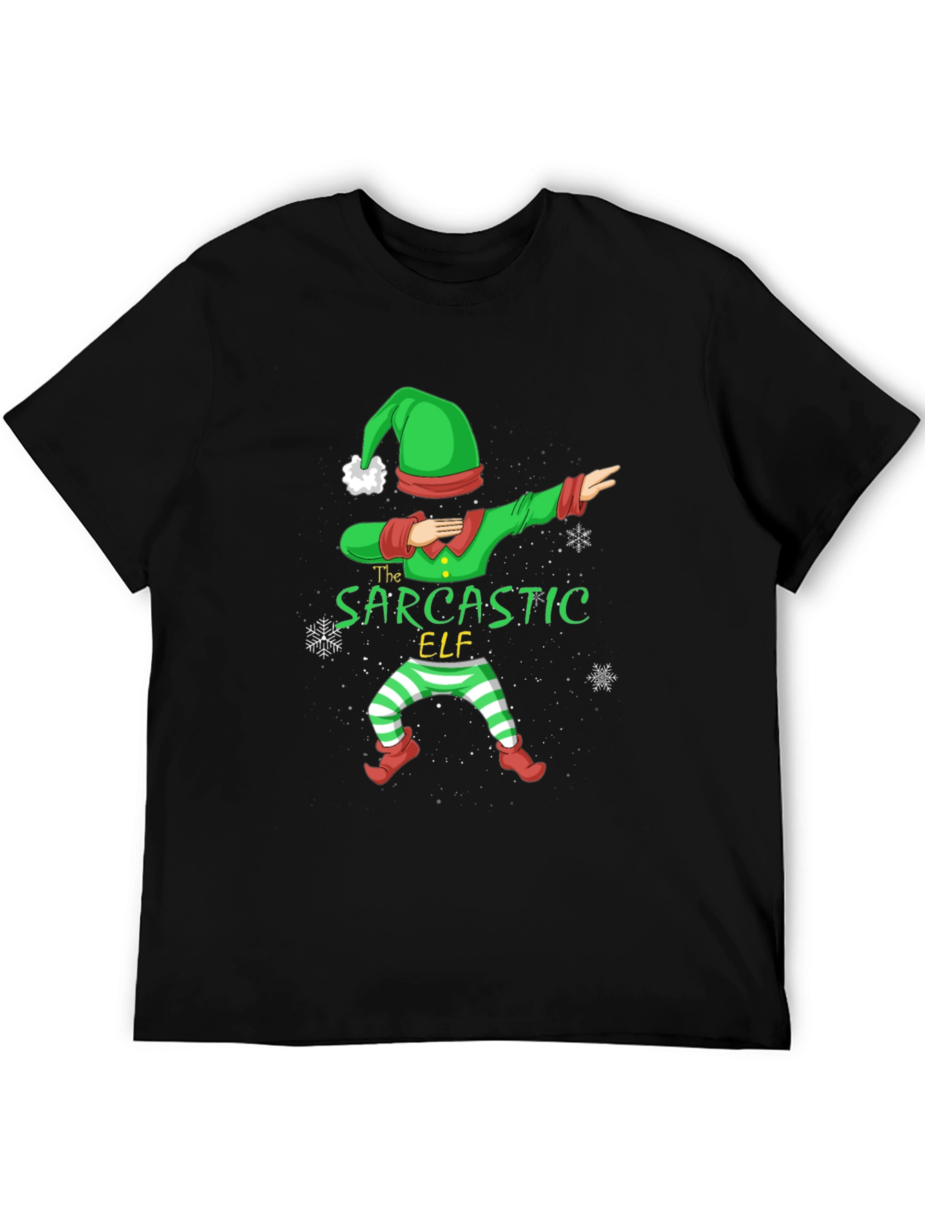 Sarcastic Elf Dabbing Christmas T-Shirt