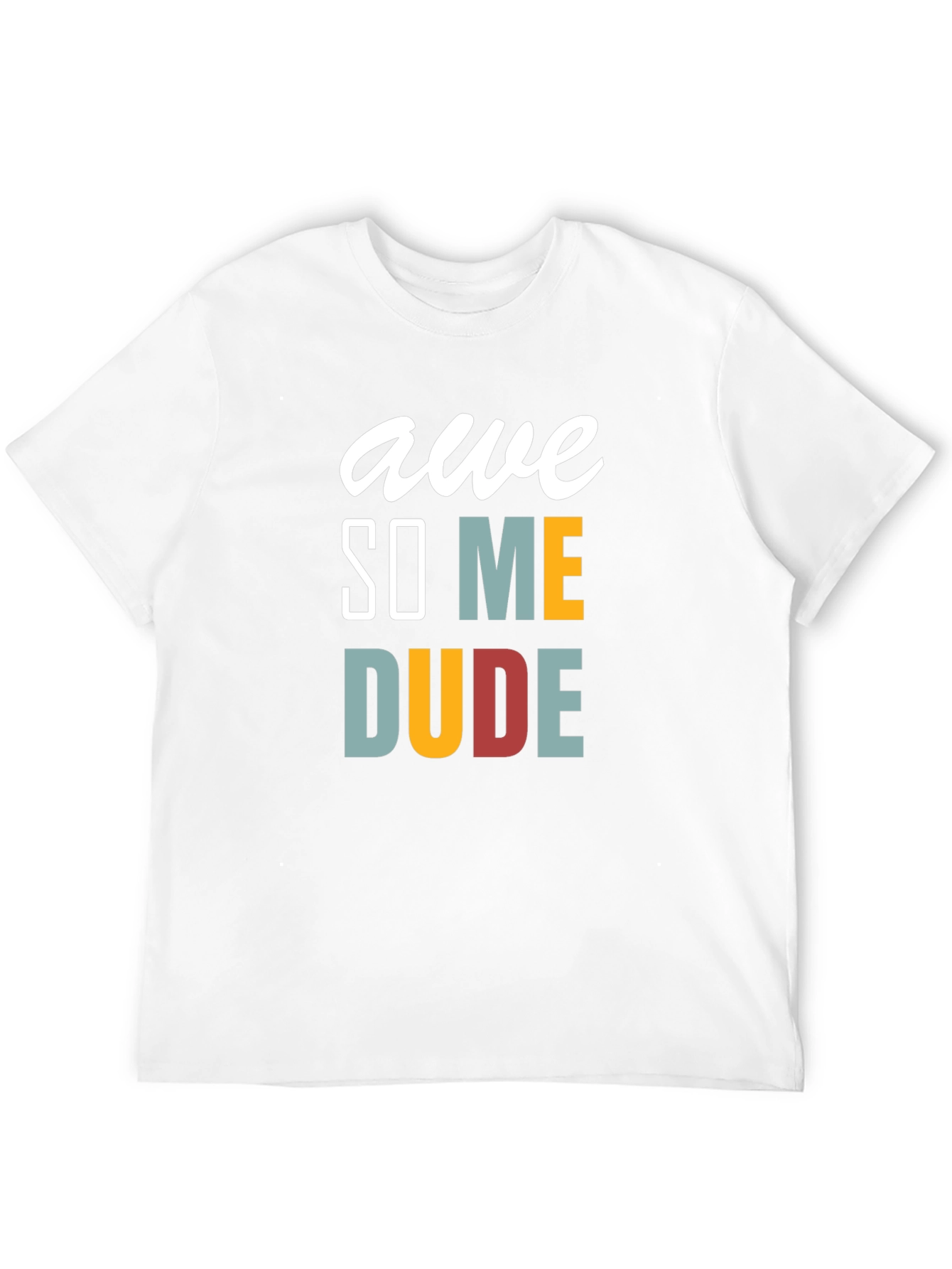 Awesome Dude Graphic Tee - Mens Black T-Shirt