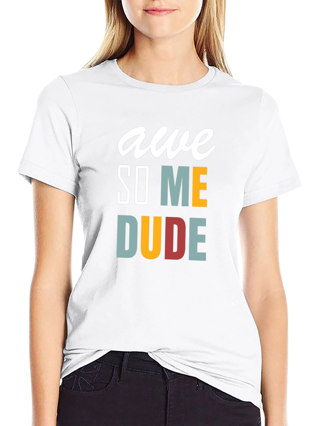 Awesome Dude Graphic Tee - Mens Black T-Shirt