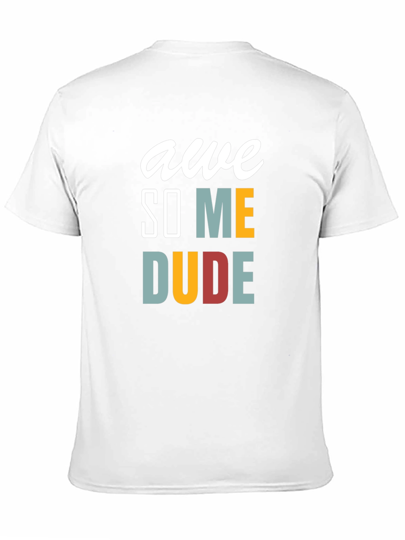 Awesome Dude Graphic Tee - Mens Black T-Shirt