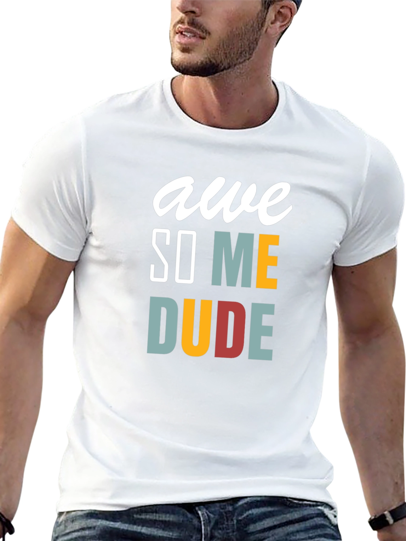 Awesome Dude Graphic Tee - Mens Black T-Shirt