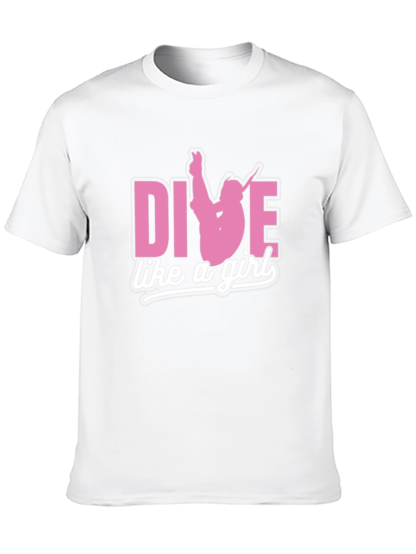 Dive Like A Girl T-Shirt -  Stylish Diver Tee