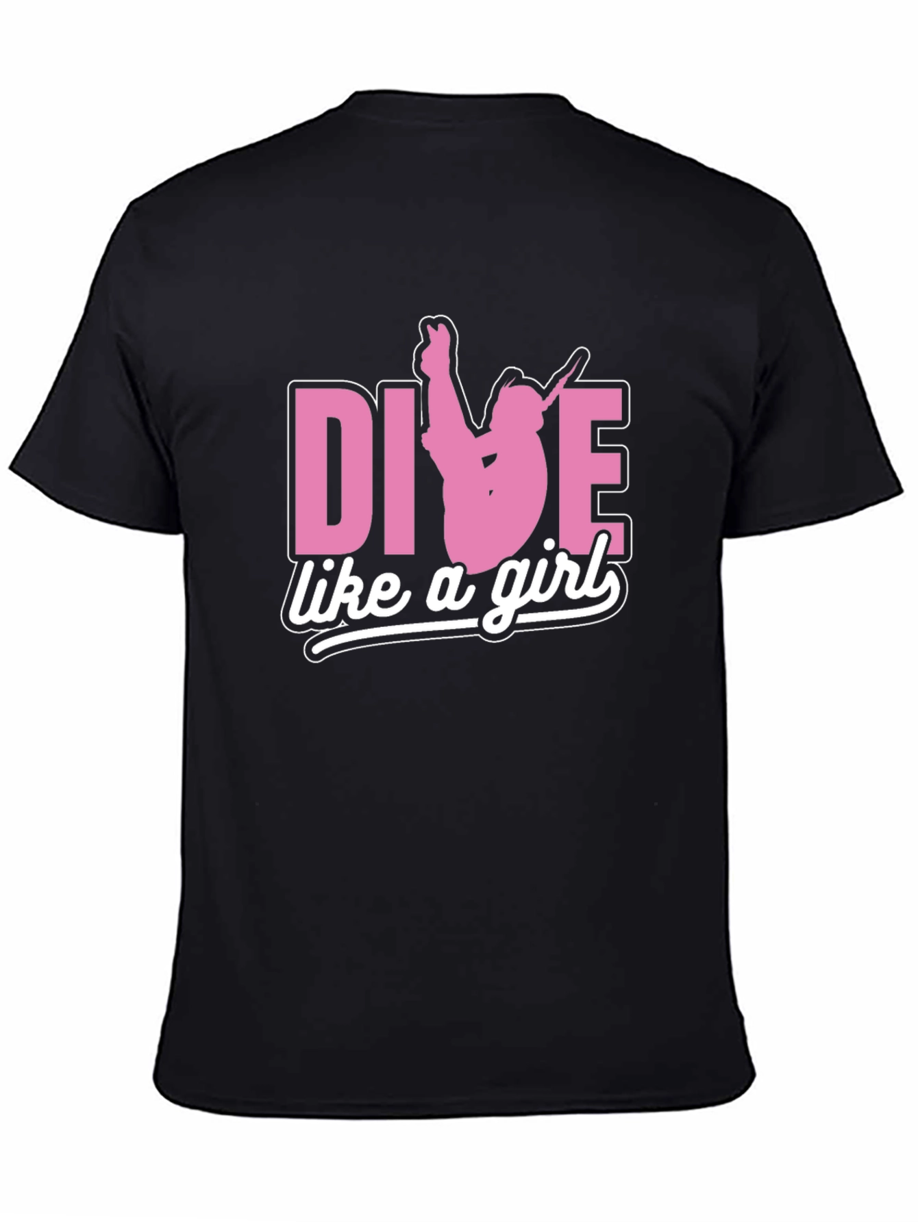 Dive Like A Girl T-Shirt -  Stylish Diver Tee