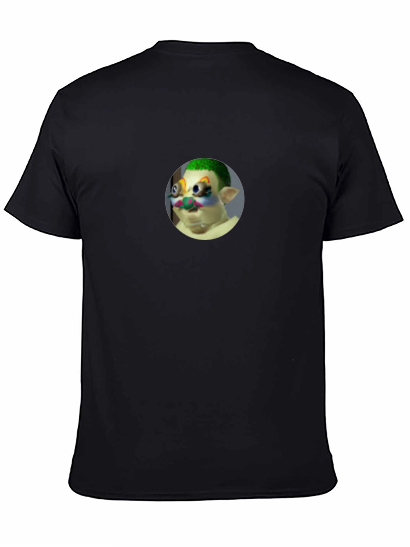 Clown Face Graphic Black T-Shirt - Unique Design
